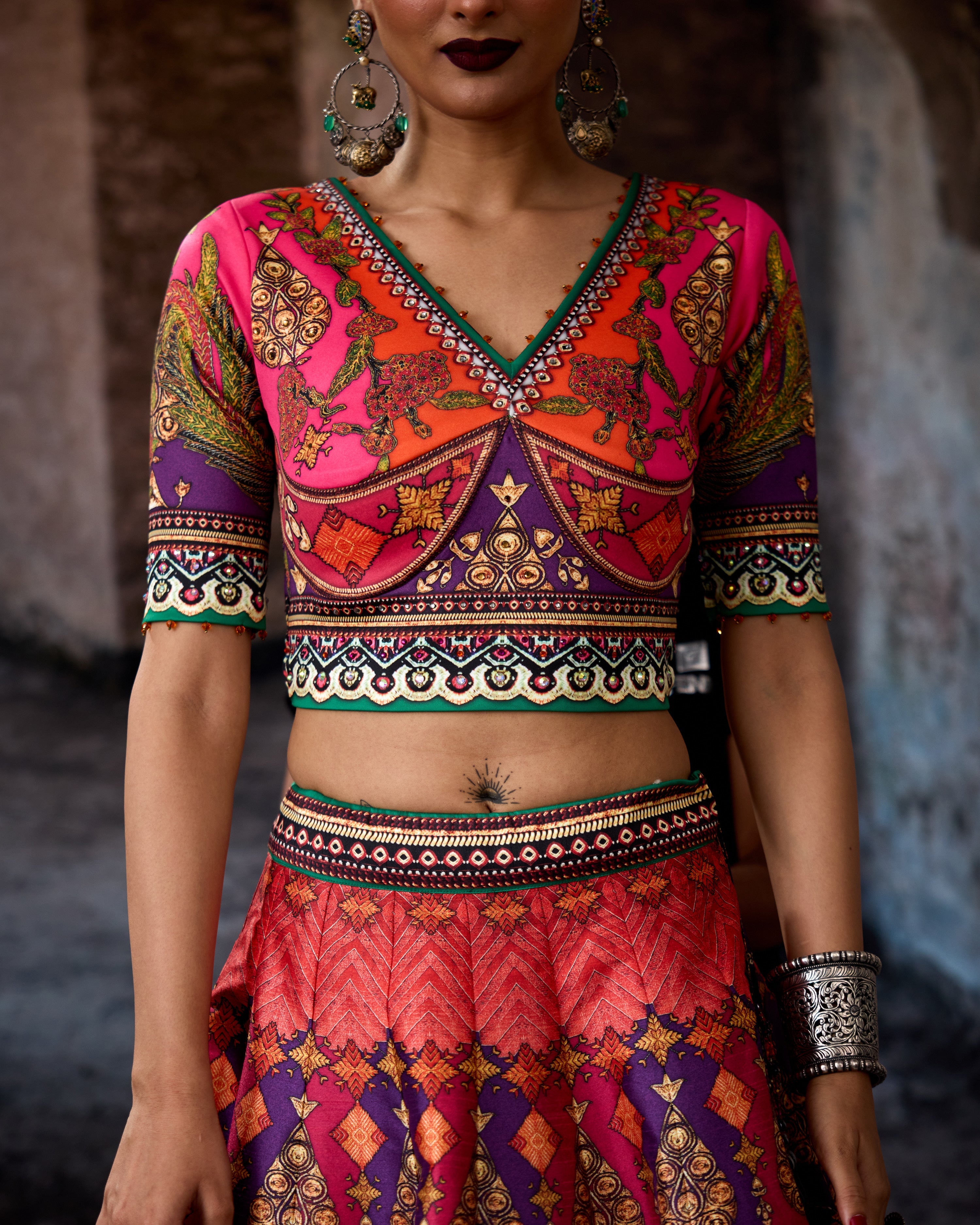 Bethari : Leela - Fuchsia/Orange/Purple