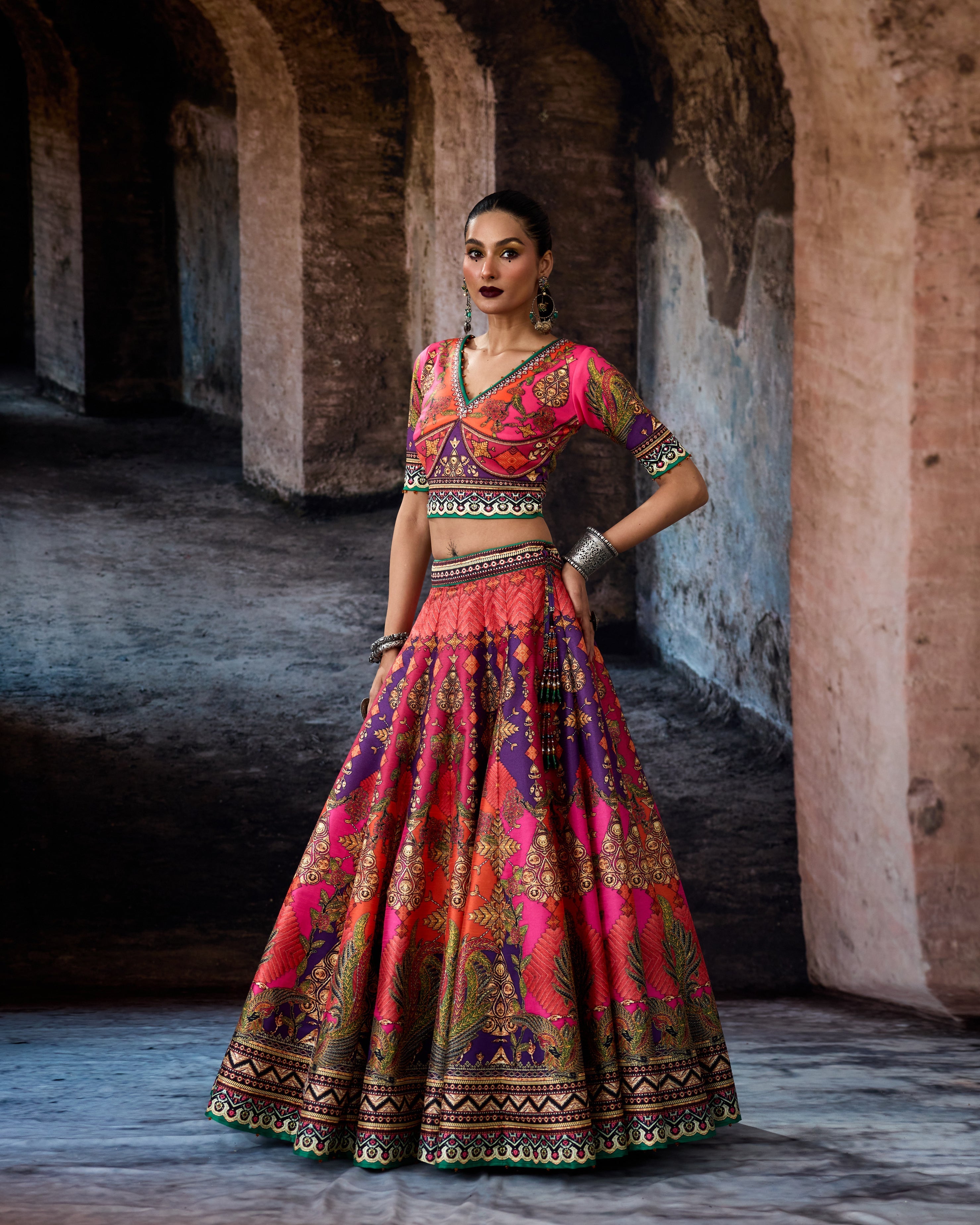 Bethari : Leela - Fuchsia/Orange/Purple