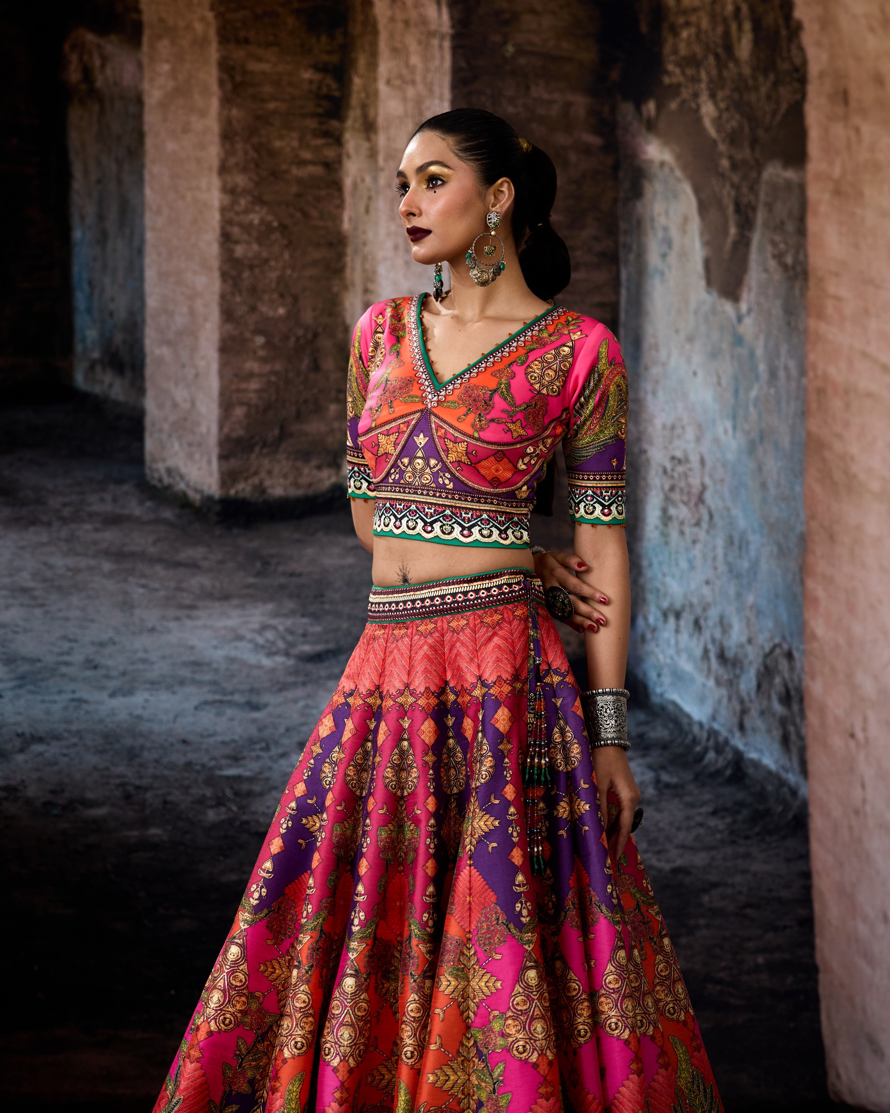 Bethari : Leela - Fuchsia/Orange/Purple