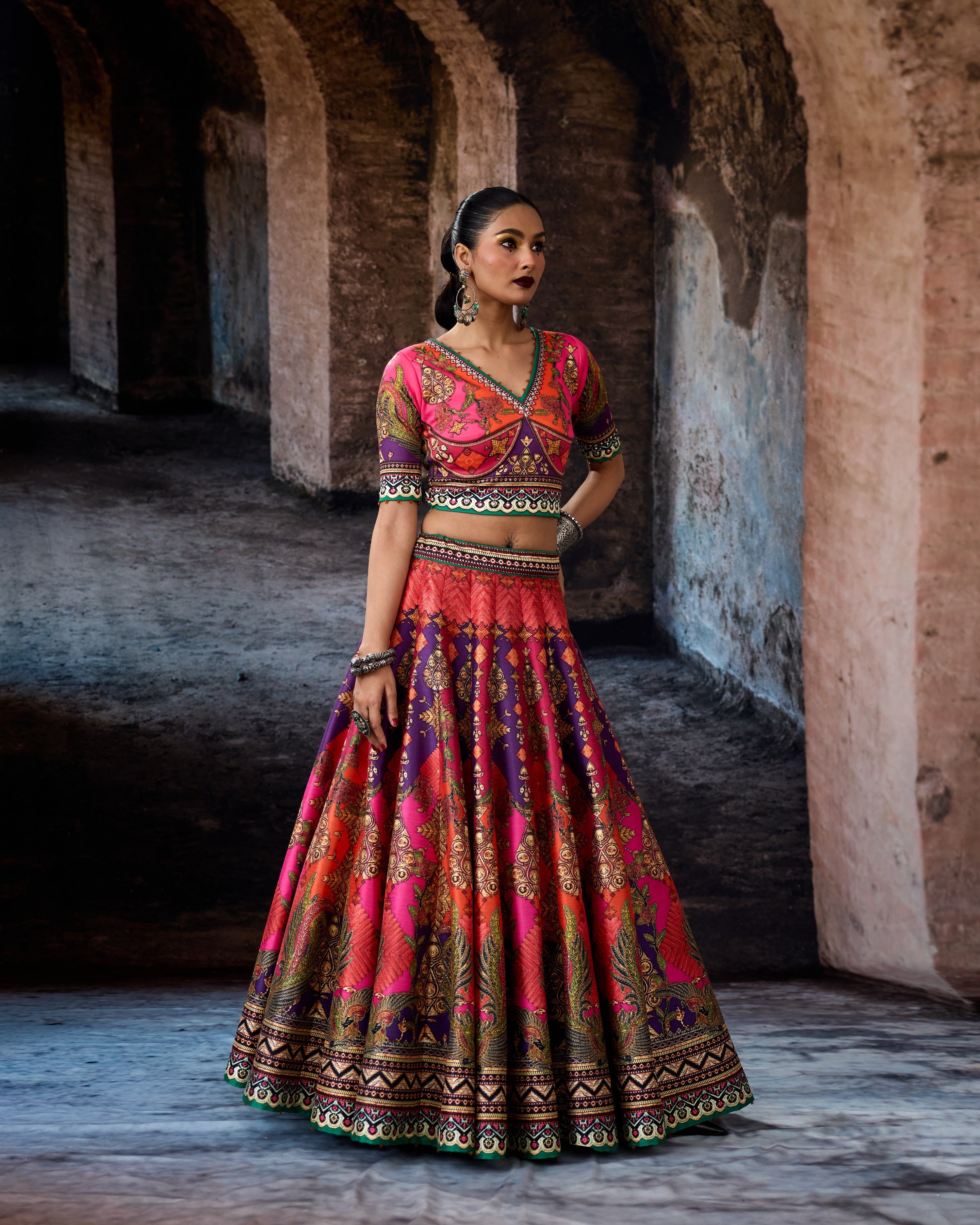 Bethari : Leela - Fuchsia/Orange/Purple