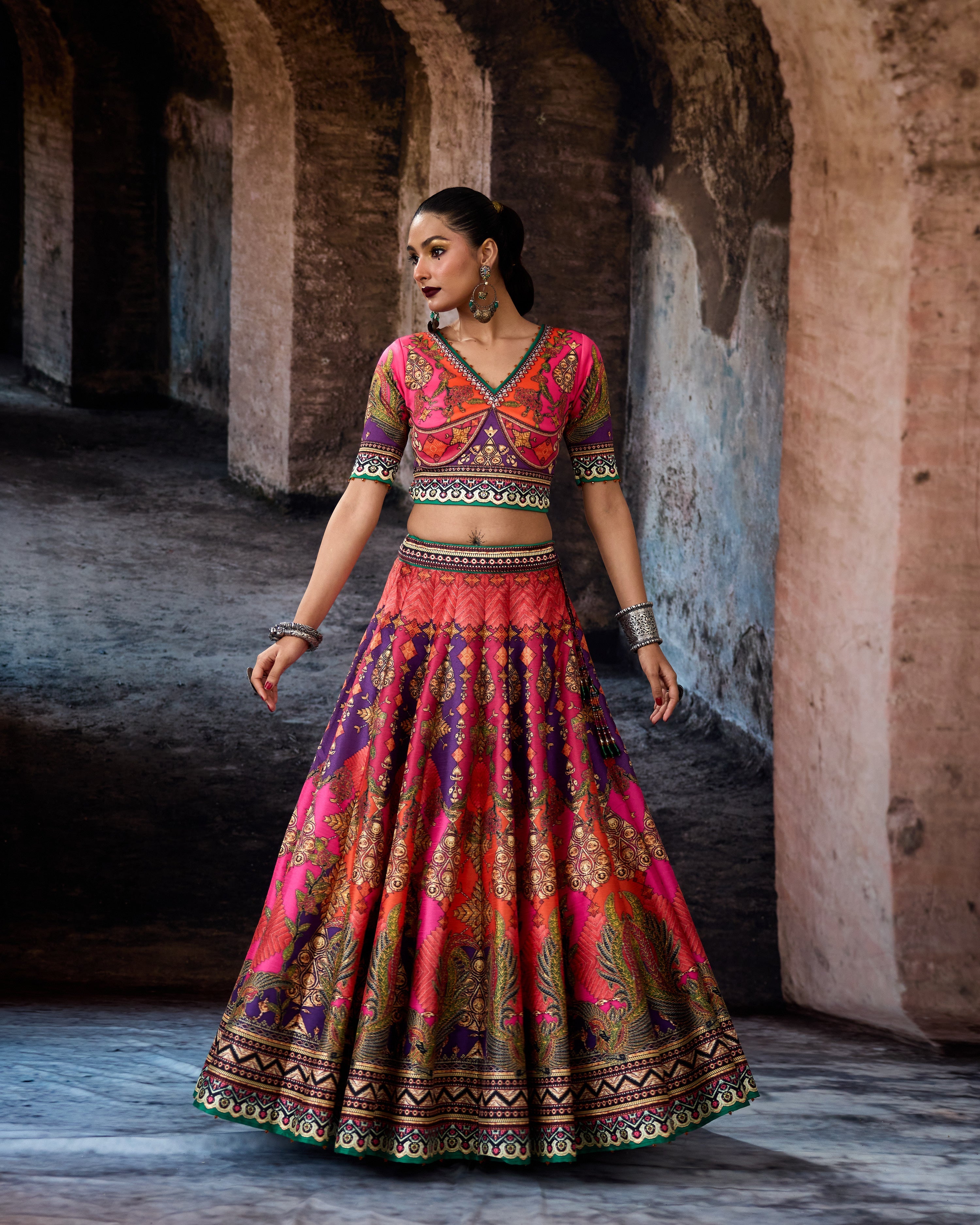 Bethari : Leela - Fuchsia/Orange/Purple