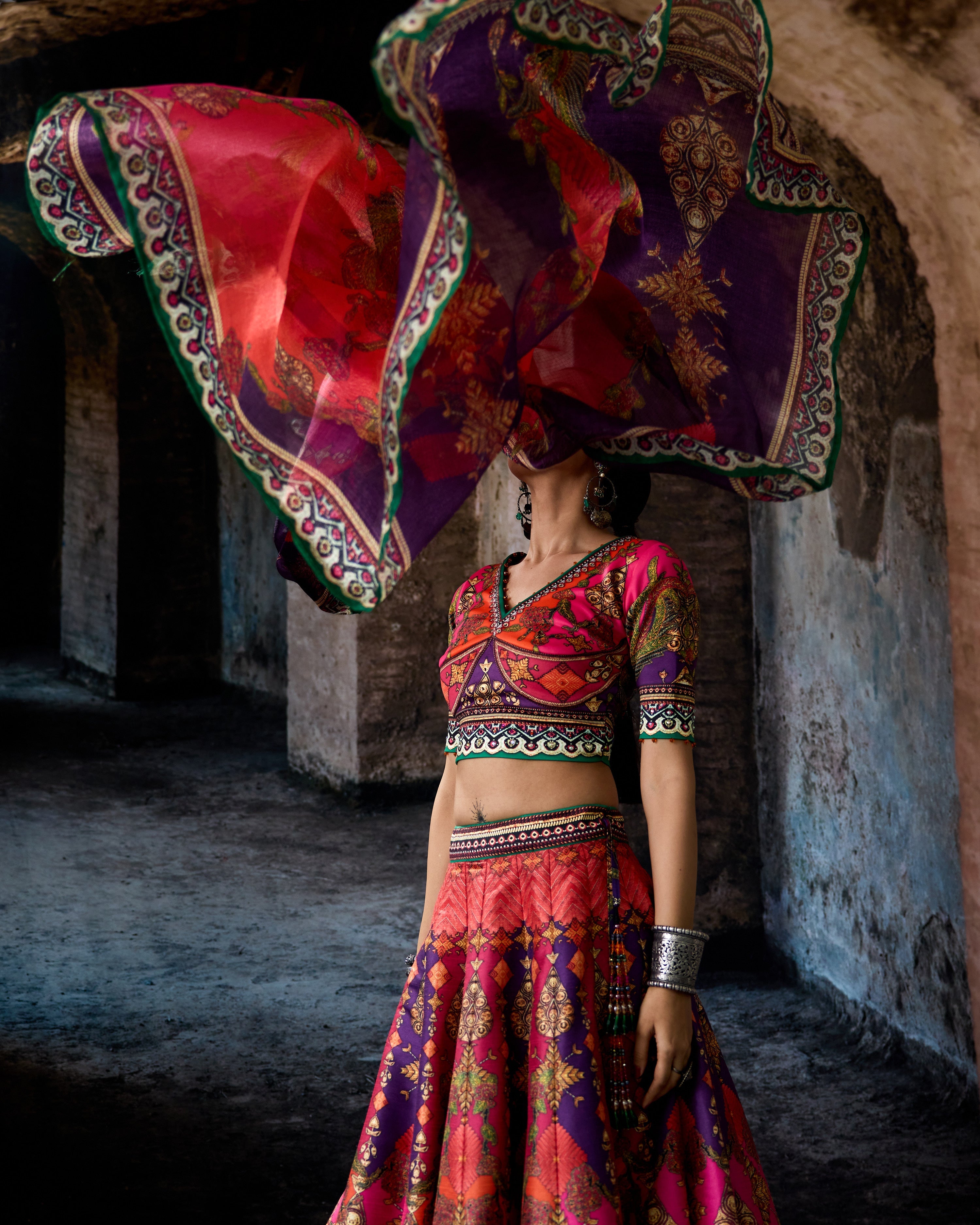 Bethari : Leela - Fuchsia/Orange/Purple