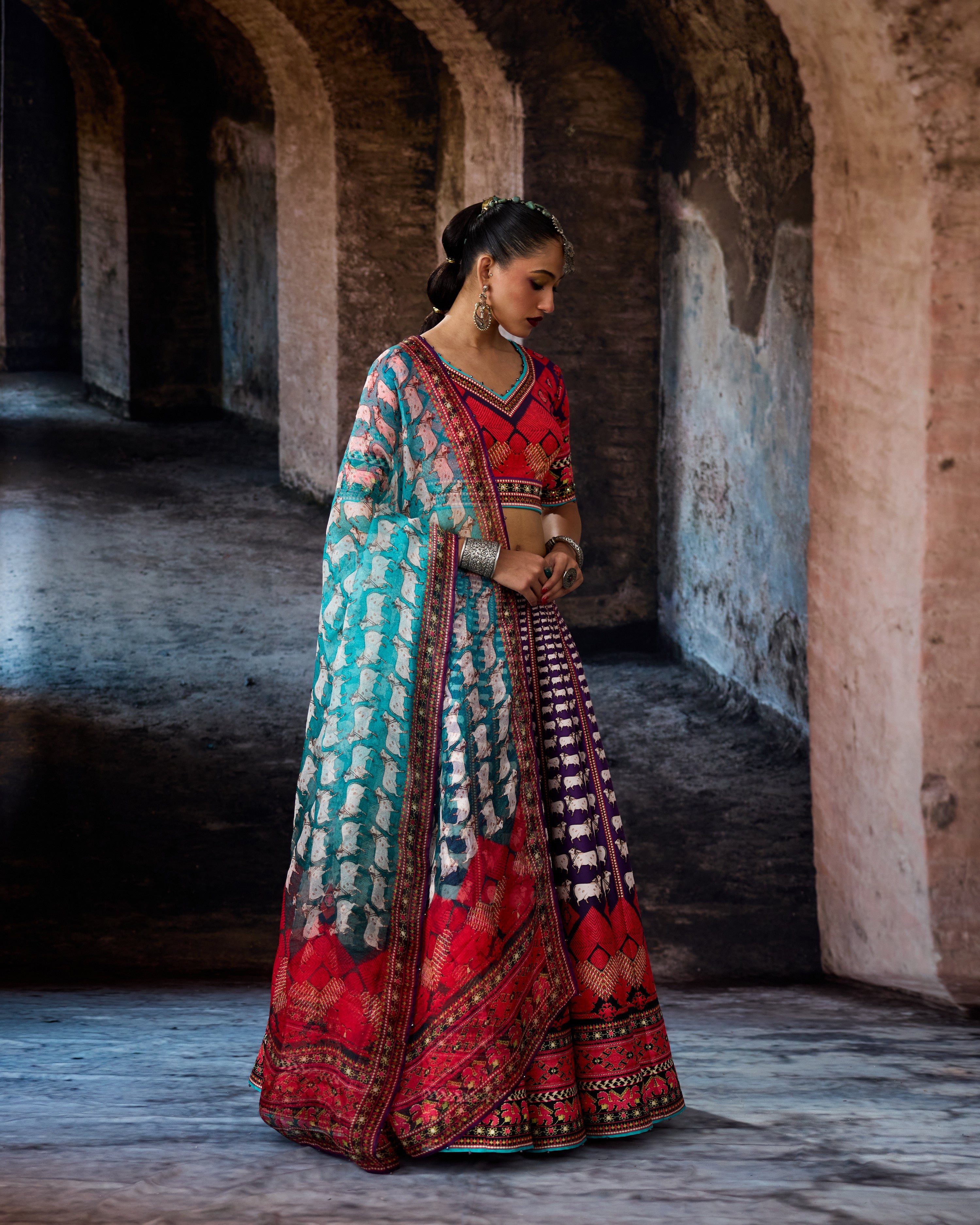 Bethari : Leela - Purple/Turquoise