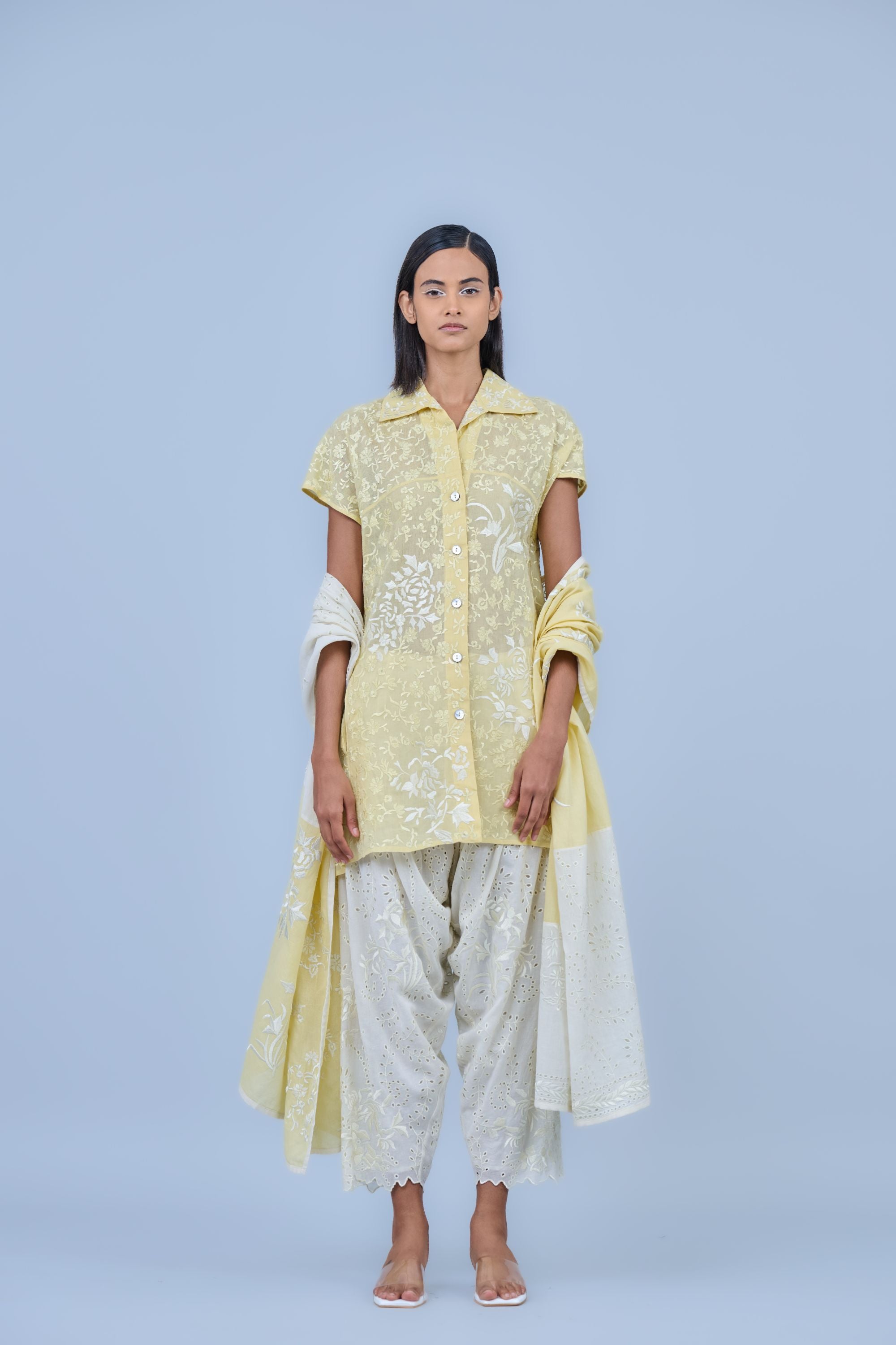 Ecru Ec Handloom Cotton Salwar