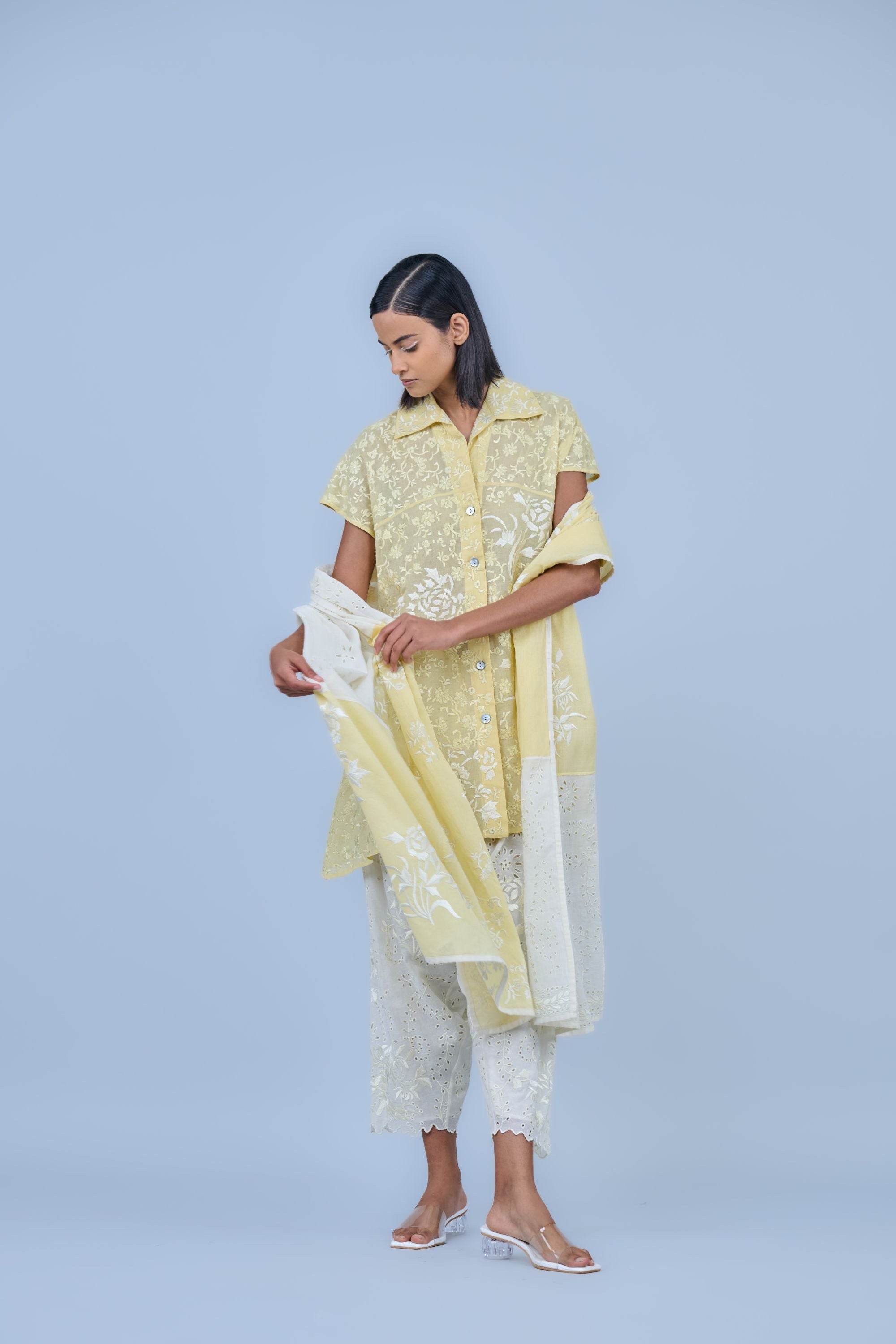 Ecru Ec Handloom Cotton Salwar