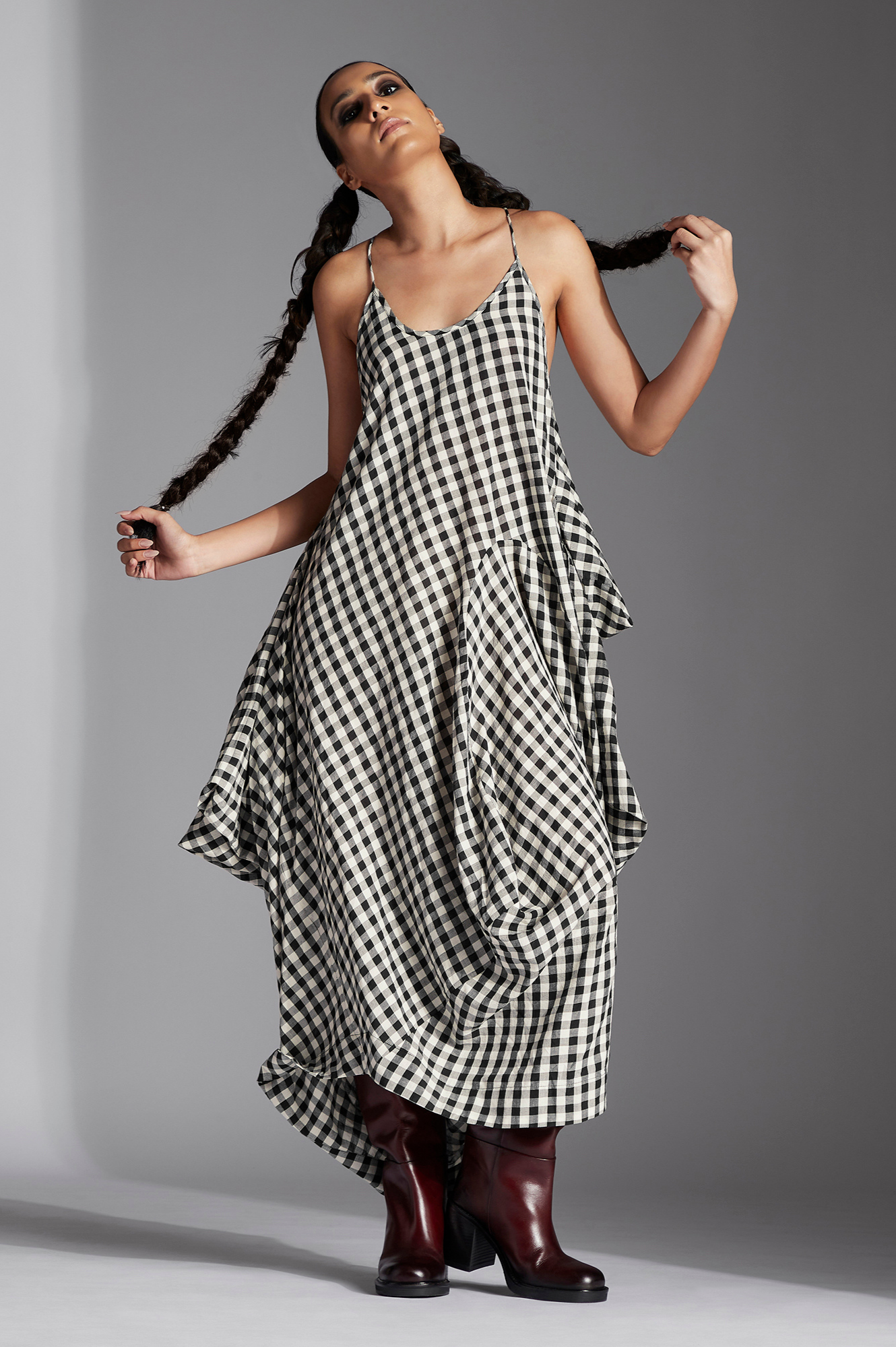 Tove Dress in Handwoven Mul