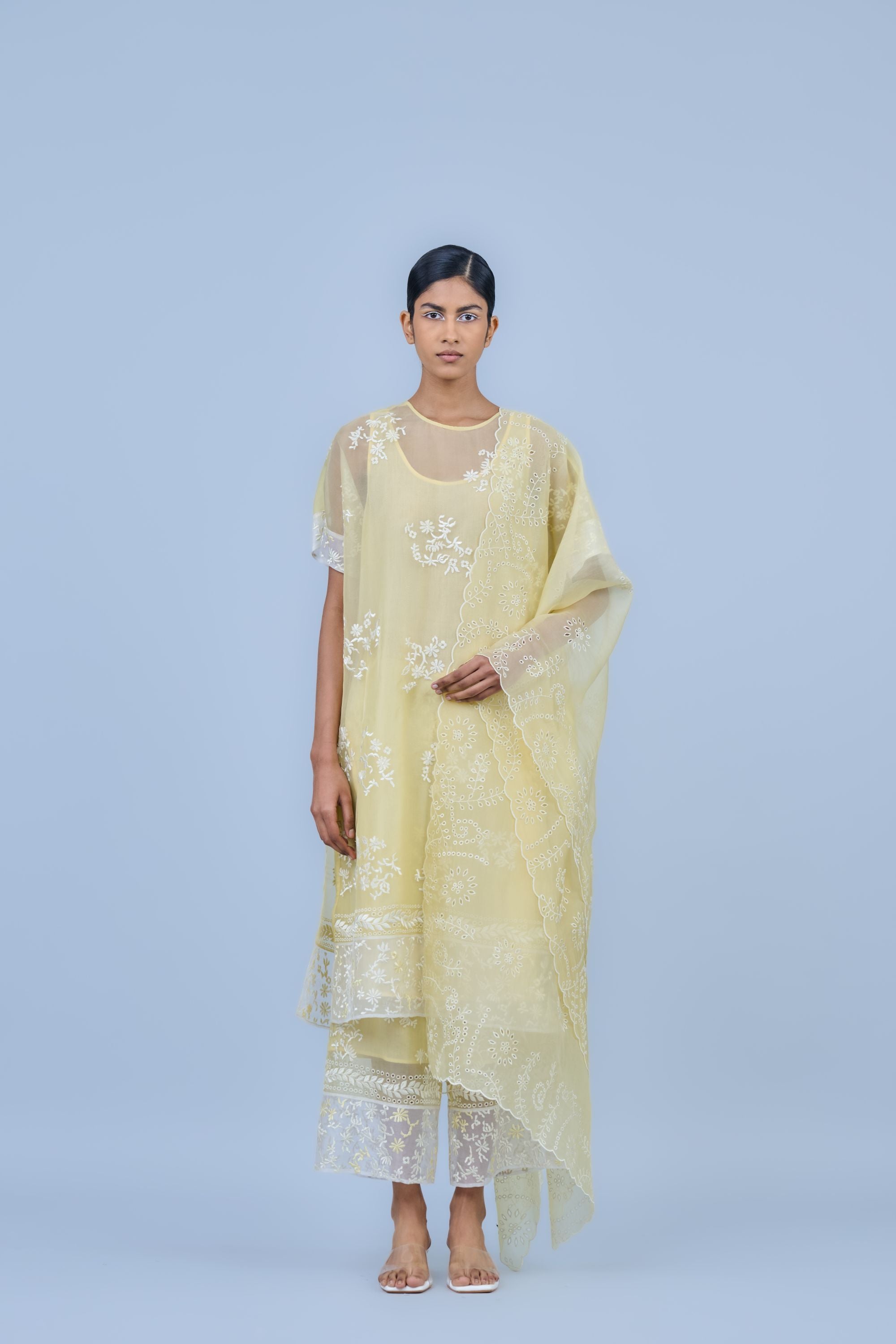 Sun Ec Silk Organza Kurta