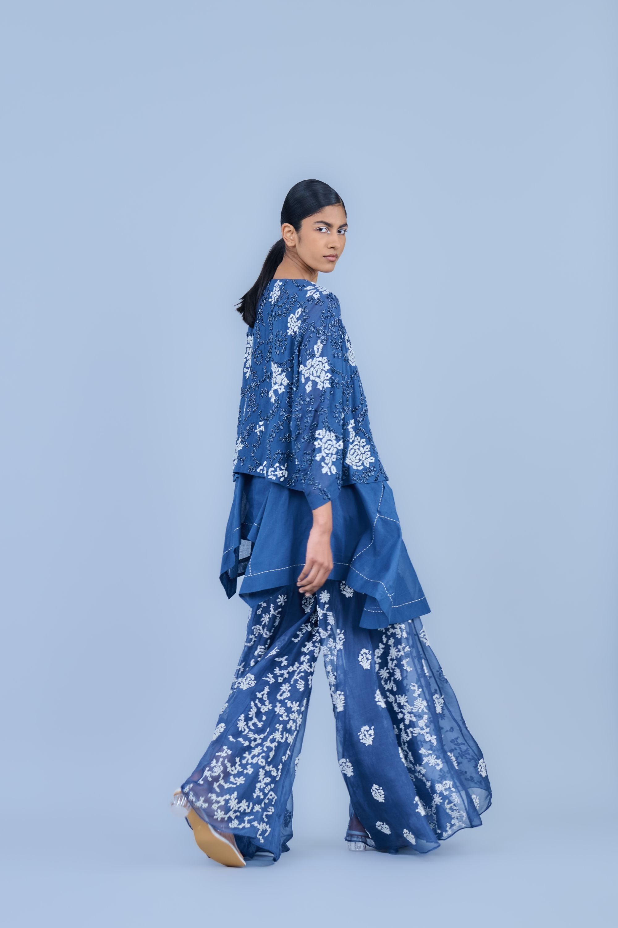 Space Ec Silk Organza Sharara