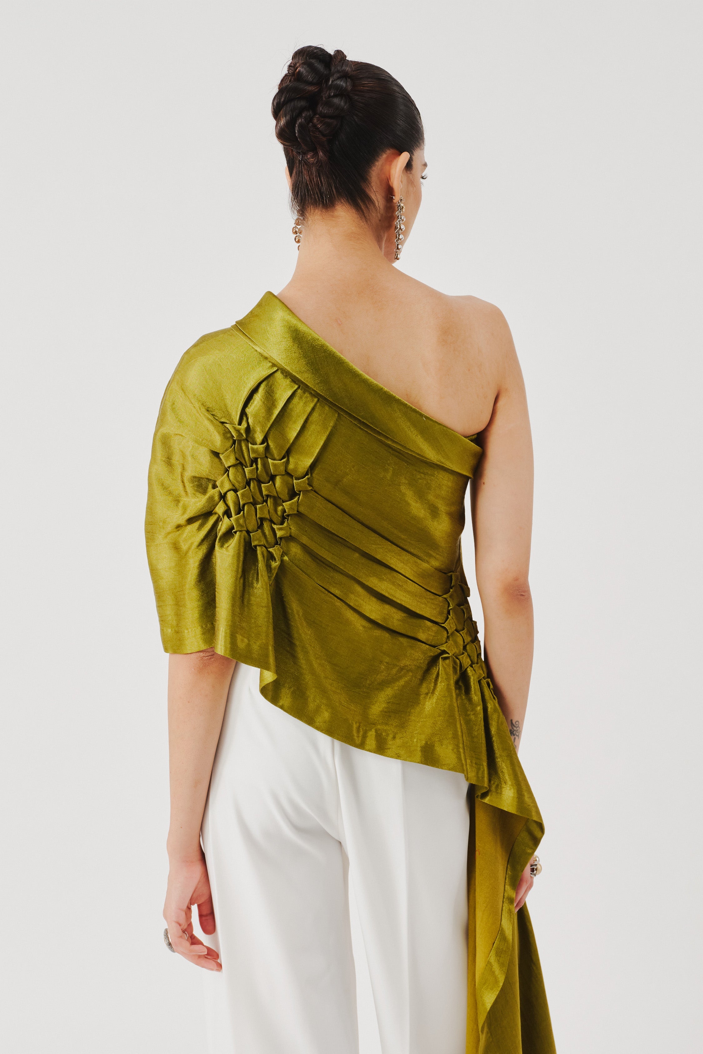 Pisa Top in Olive Green