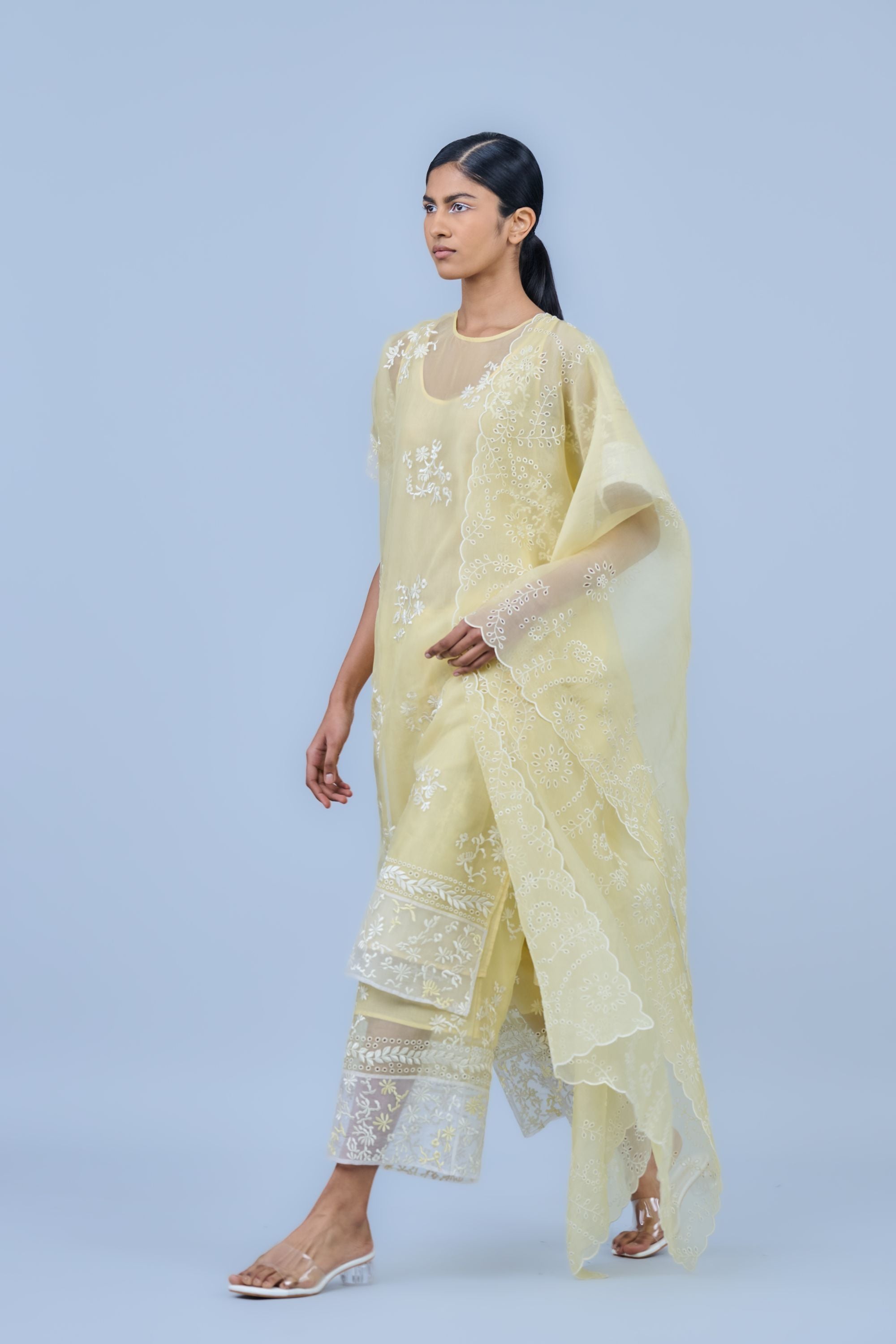 Sun Ec Silk Organza Kurta