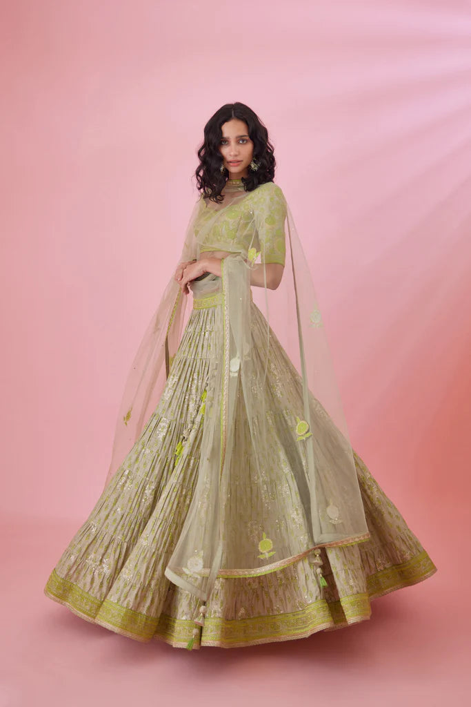 Meadow Green Lehenga Set