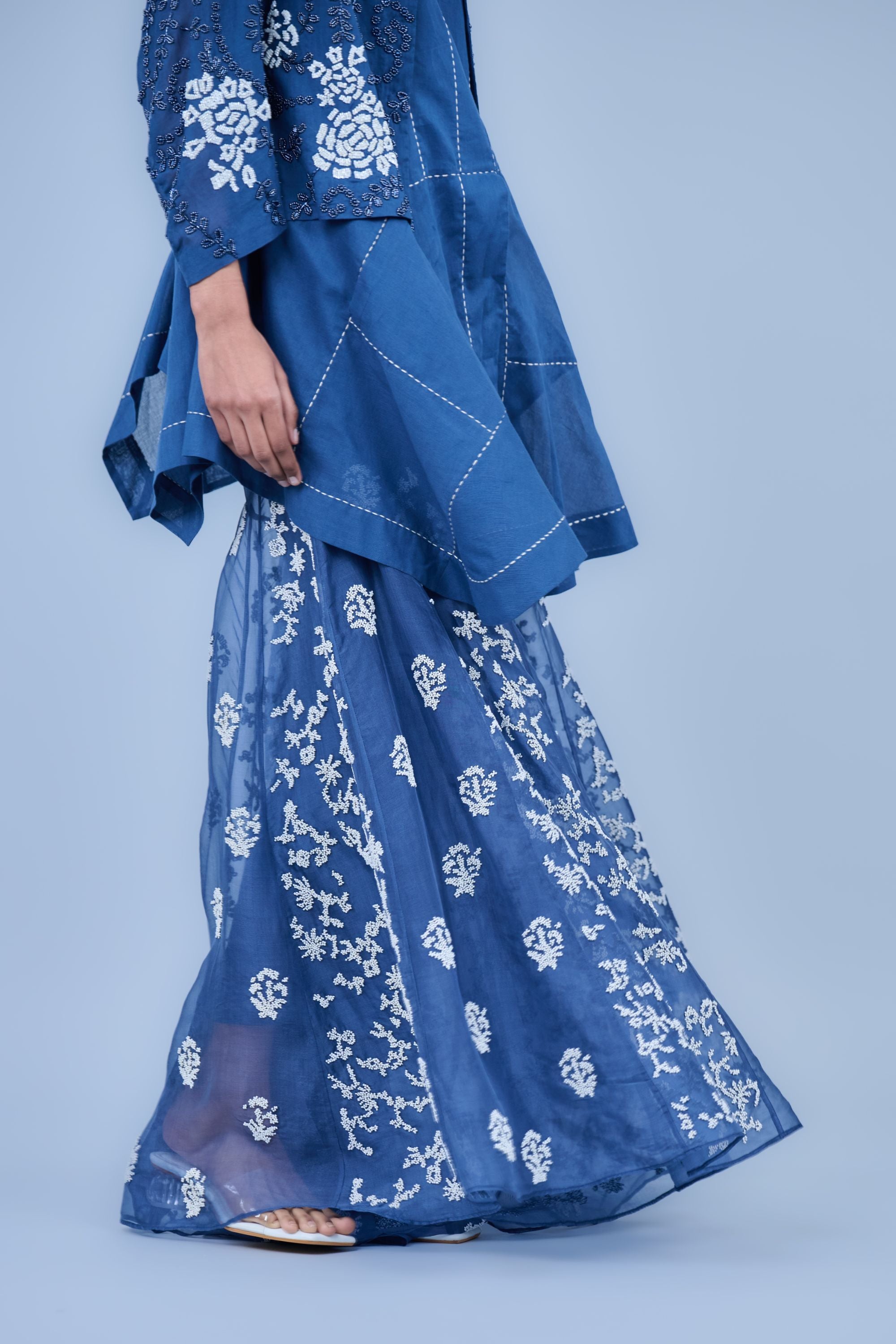 Space Ec Silk Organza Sharara