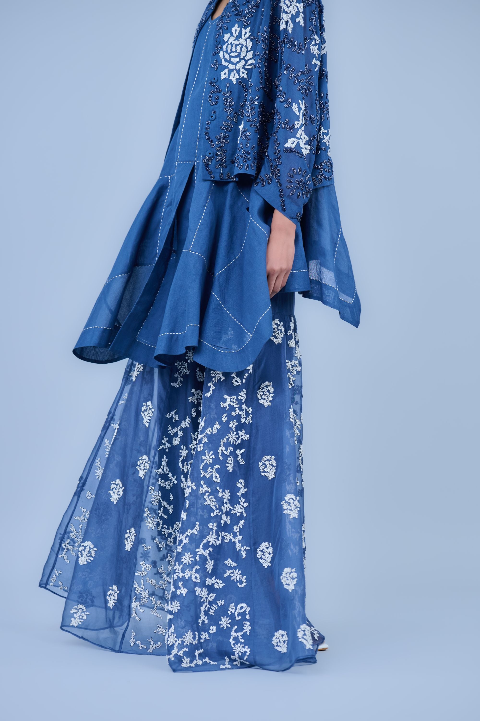 Space Ec Silk Organza Sharara