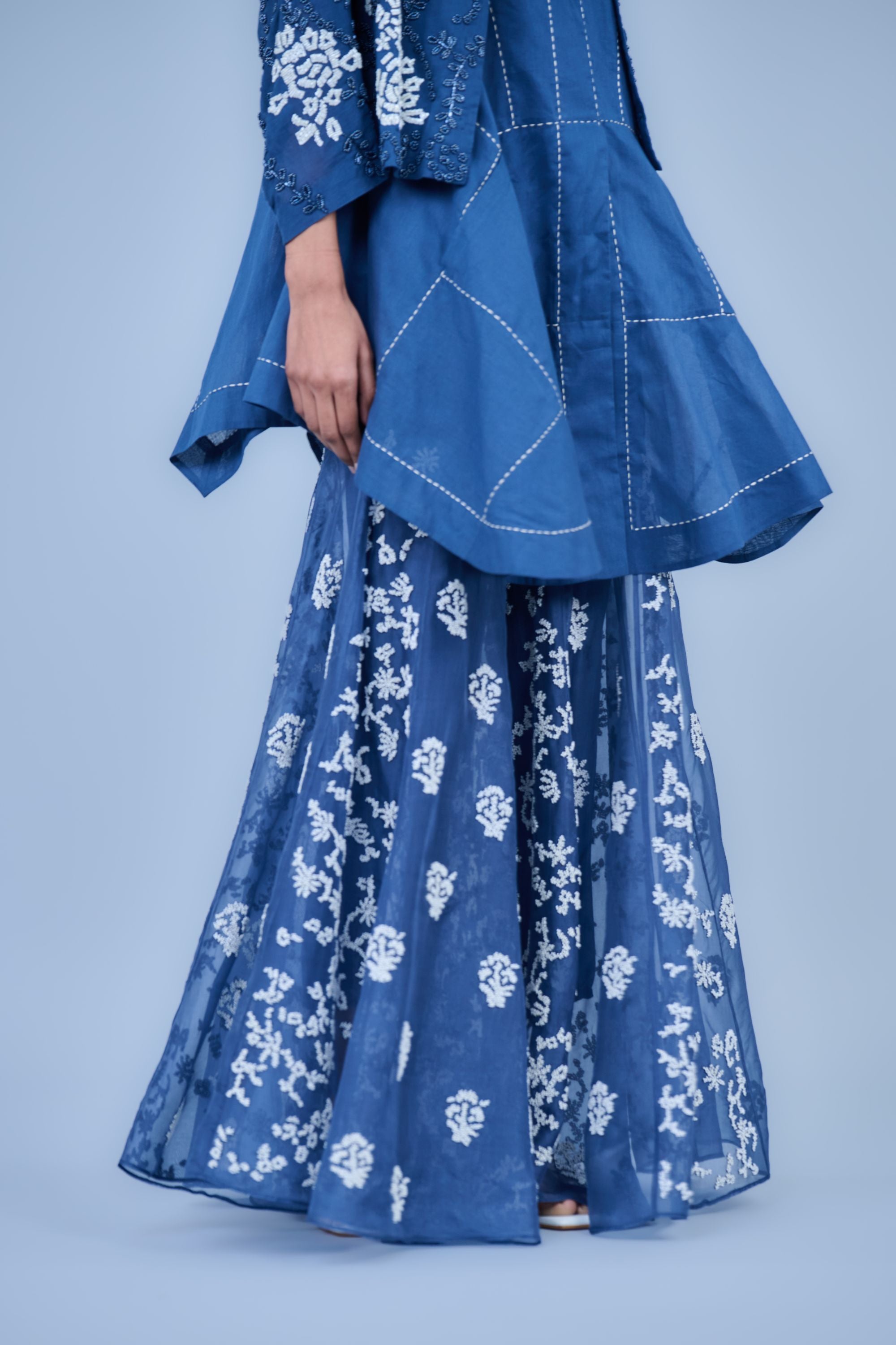 Space Ec Silk Organza Sharara