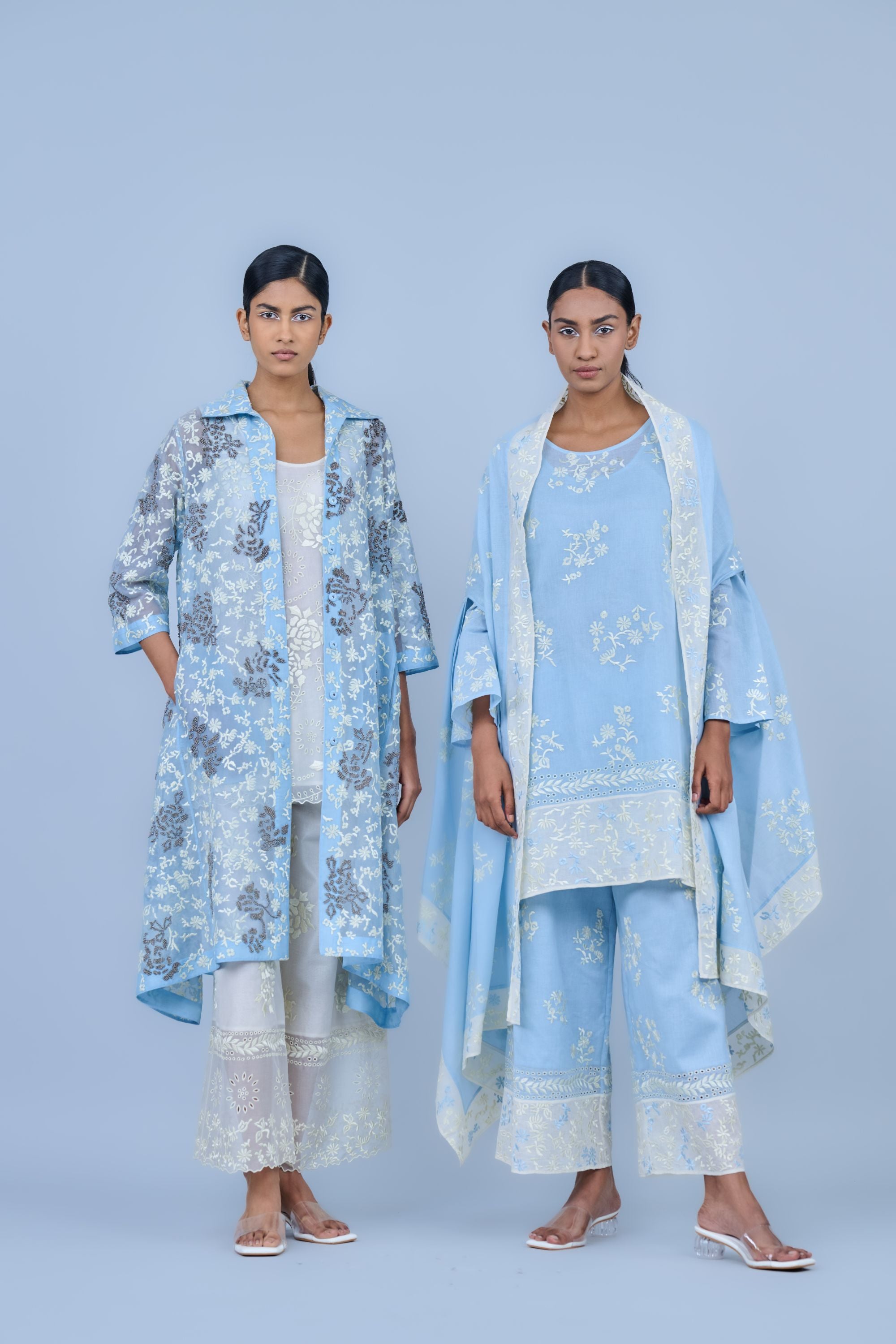 Ice Ec Slv Silk Organza Jacket