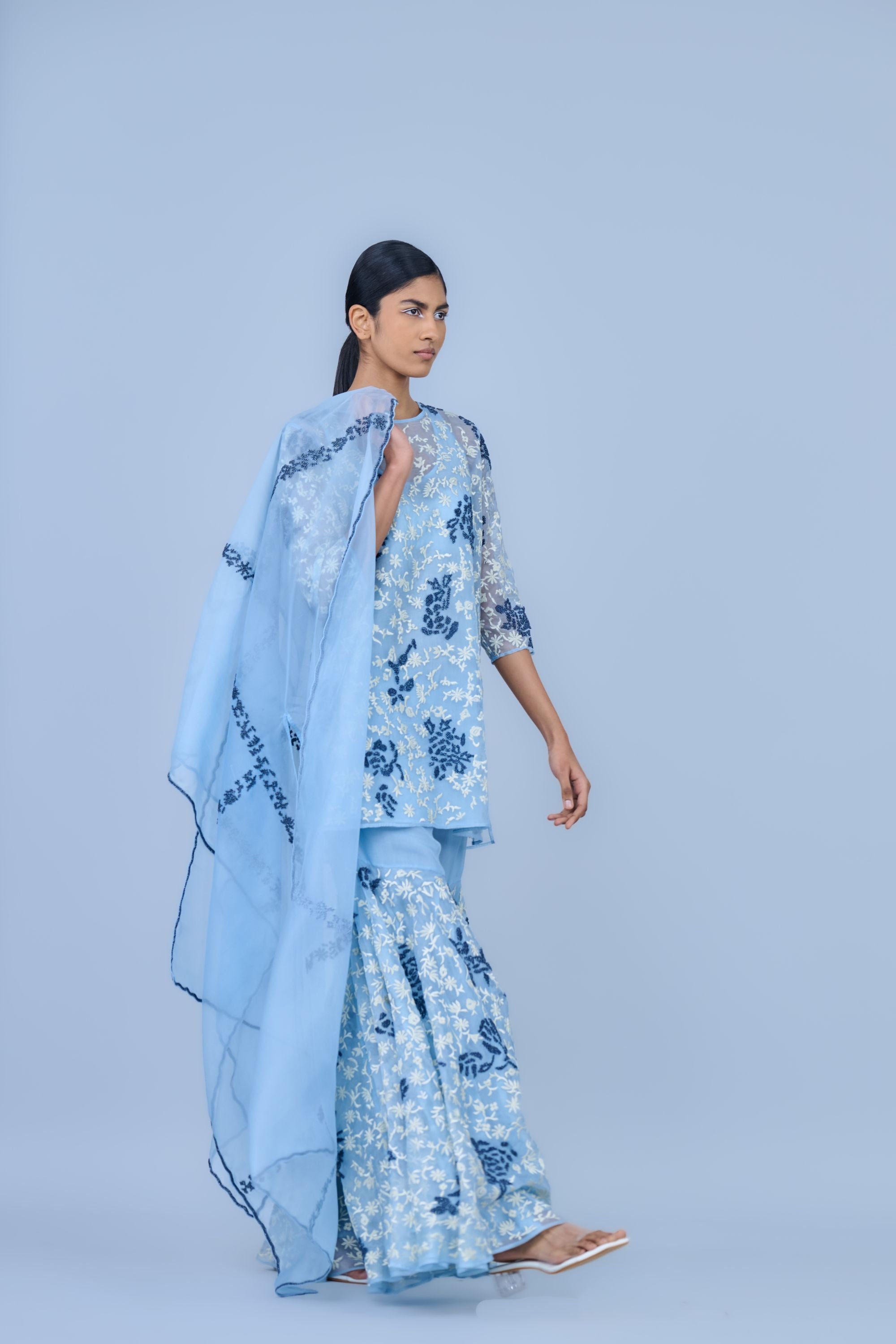 Ice Ec Spc Silk Organza Top