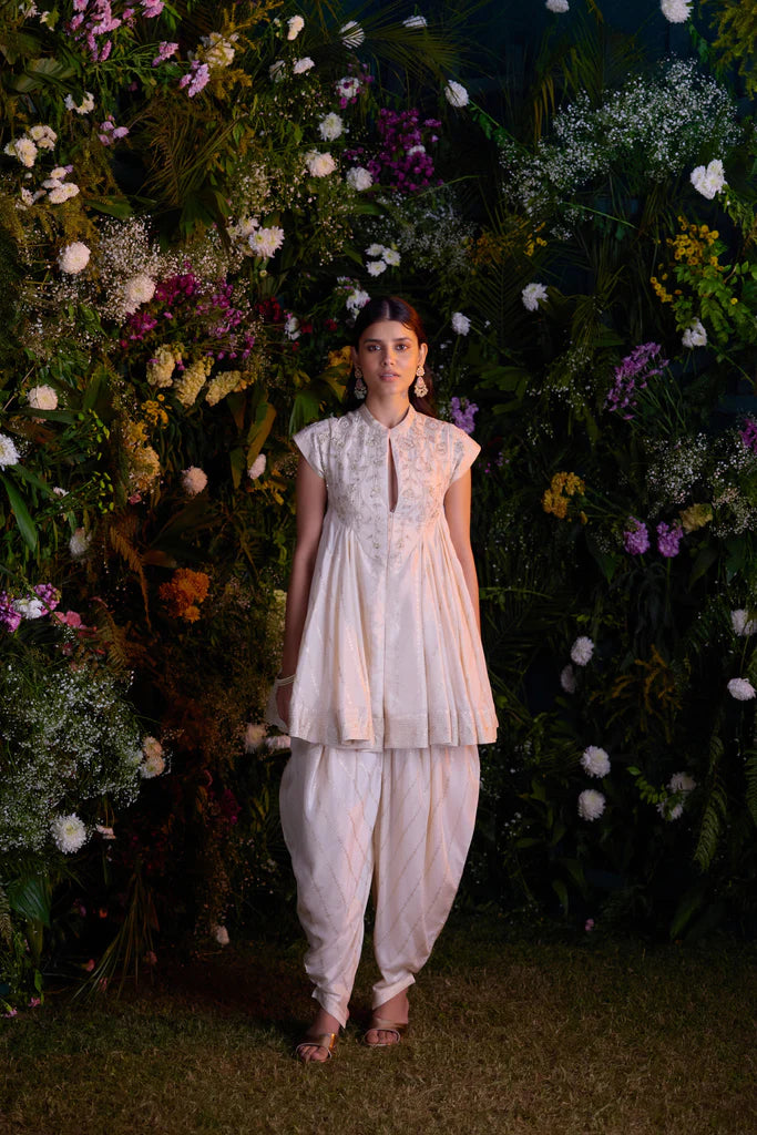 Ivory Dhoti Pant Set