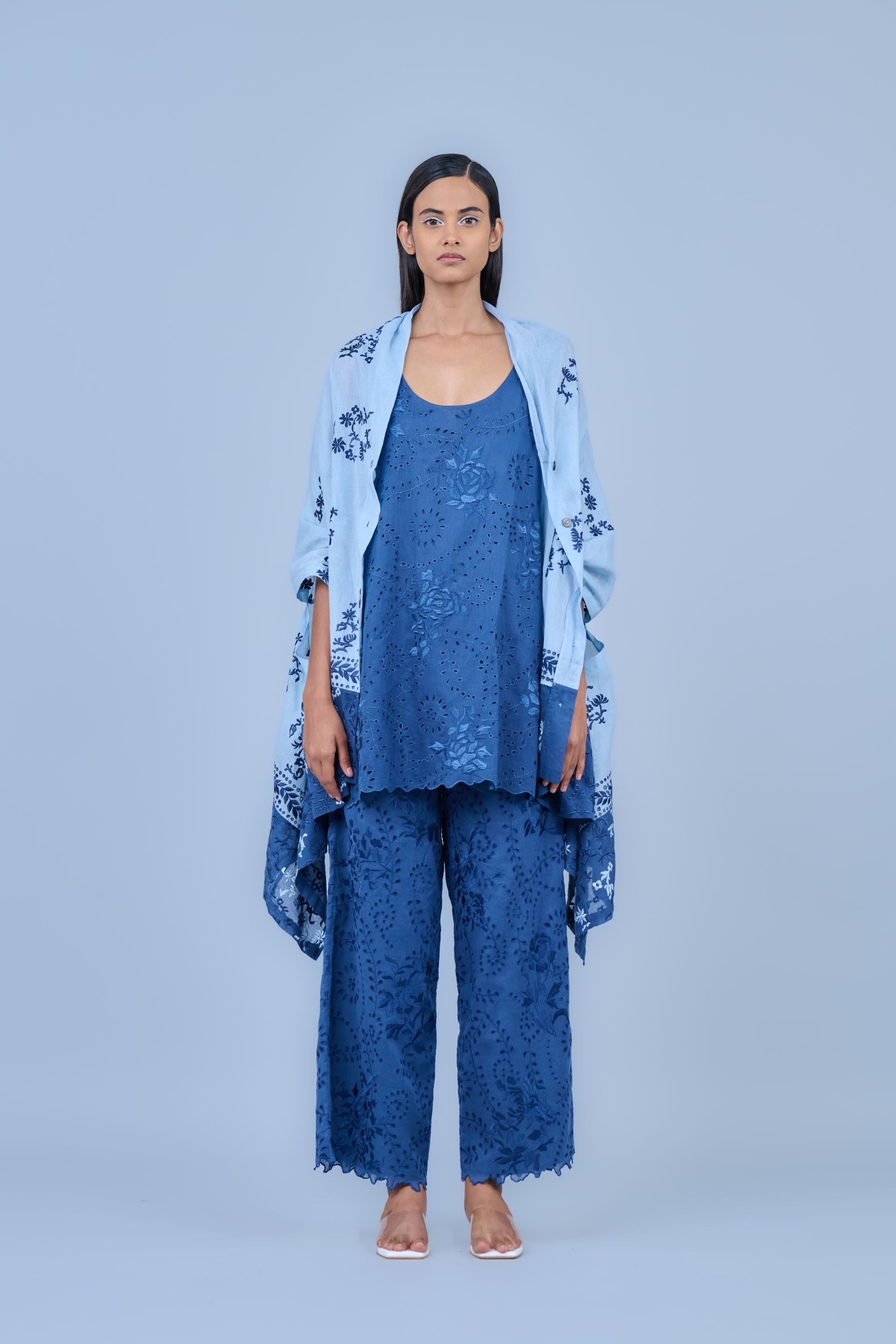 Ice Spc Handloom Cotton Cape