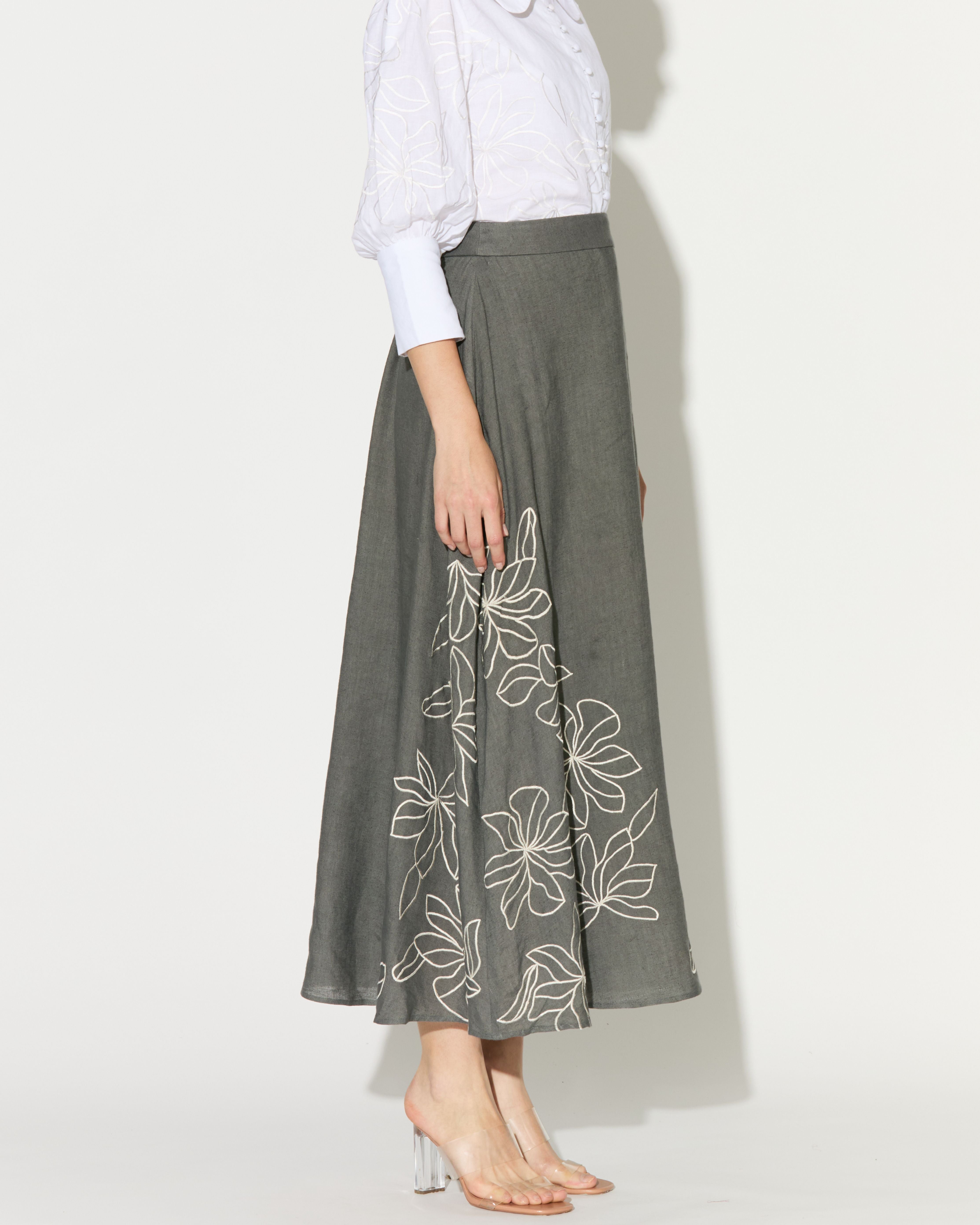 WHITE EMBROIDERED SHIRT