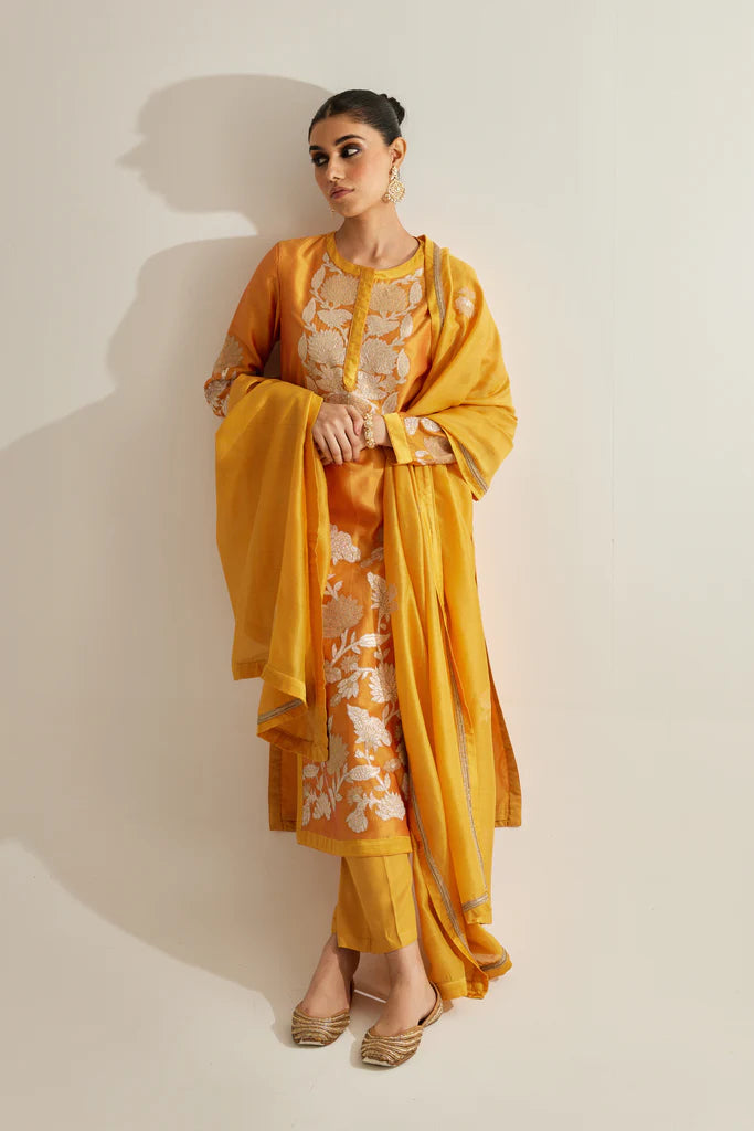 Mustard Yellow Kurta Set