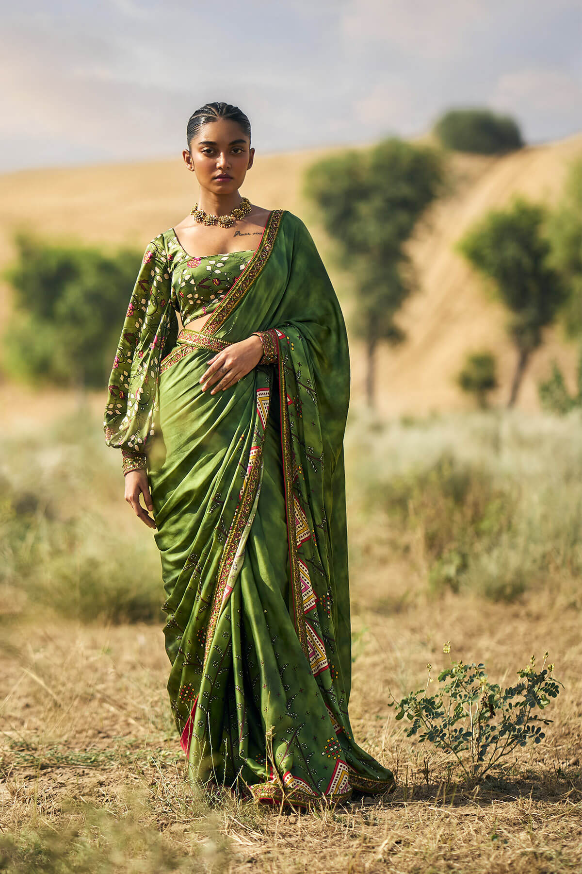 Ranthambore Print Sari