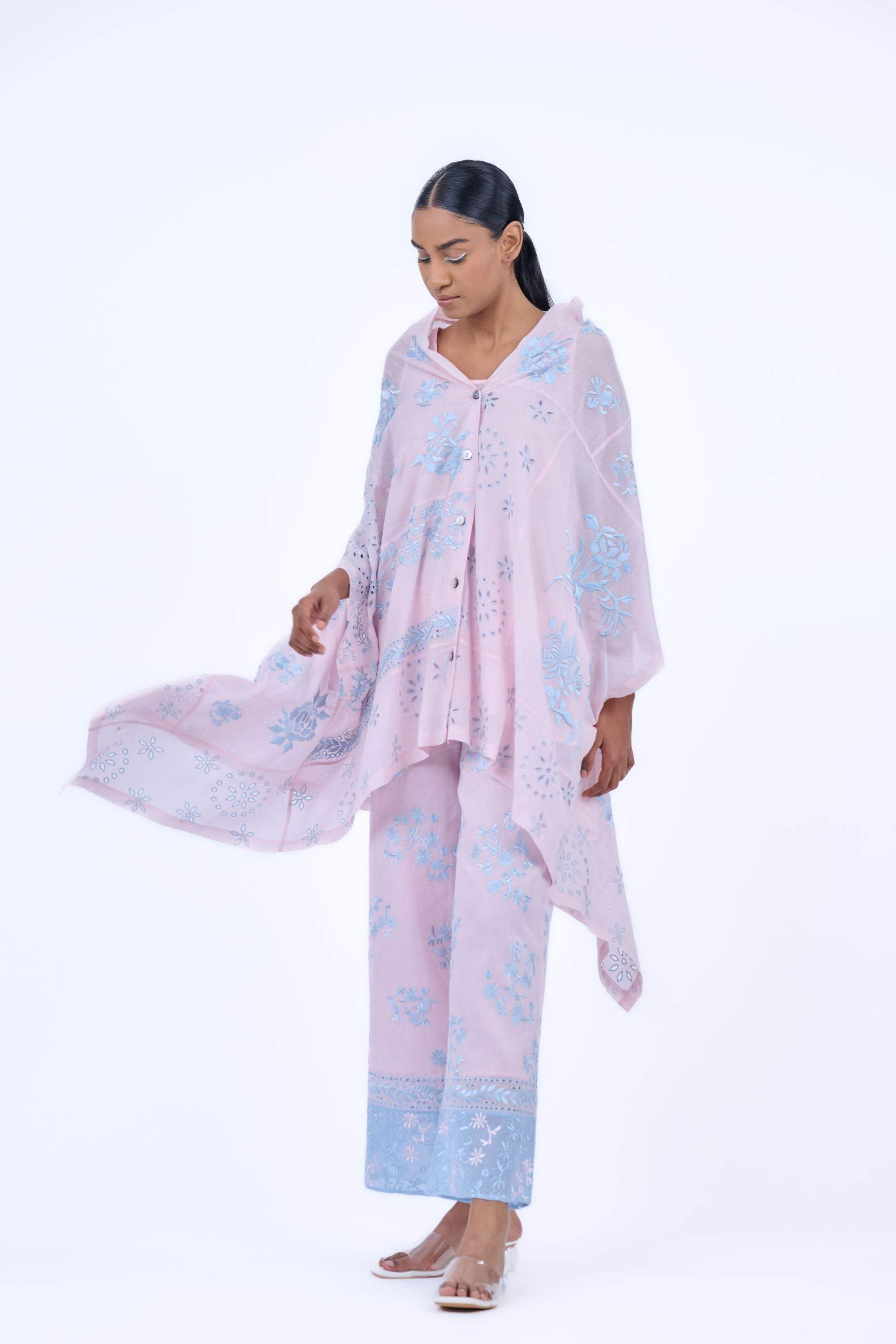 Powder Ice Handloom Cotton Cape