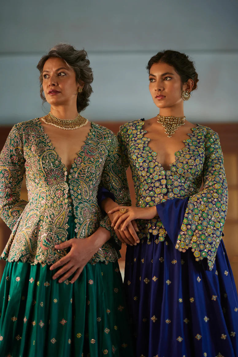 Rama Green Alka Jacket Set