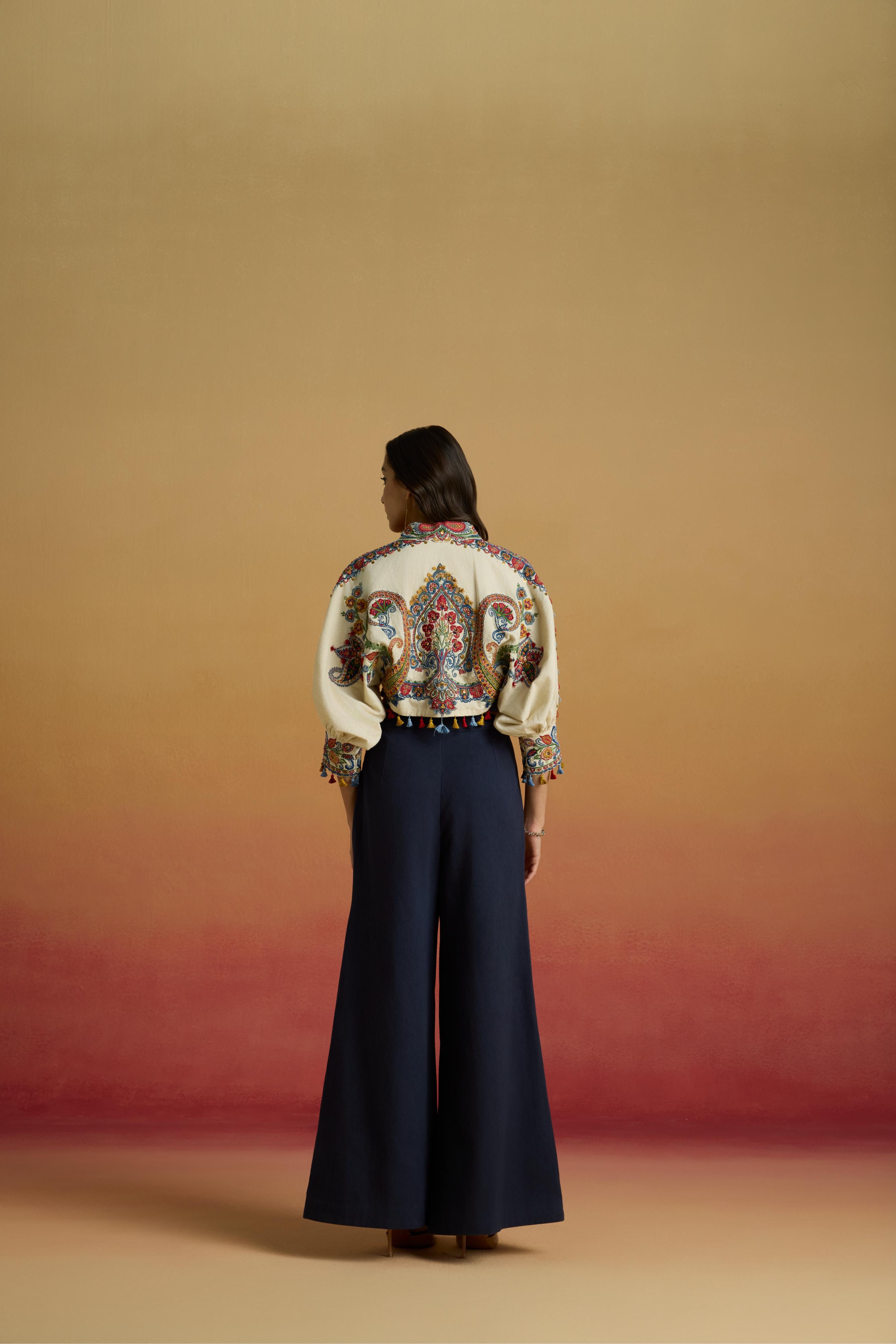 IVORY KIMONO BOLERO JACKET