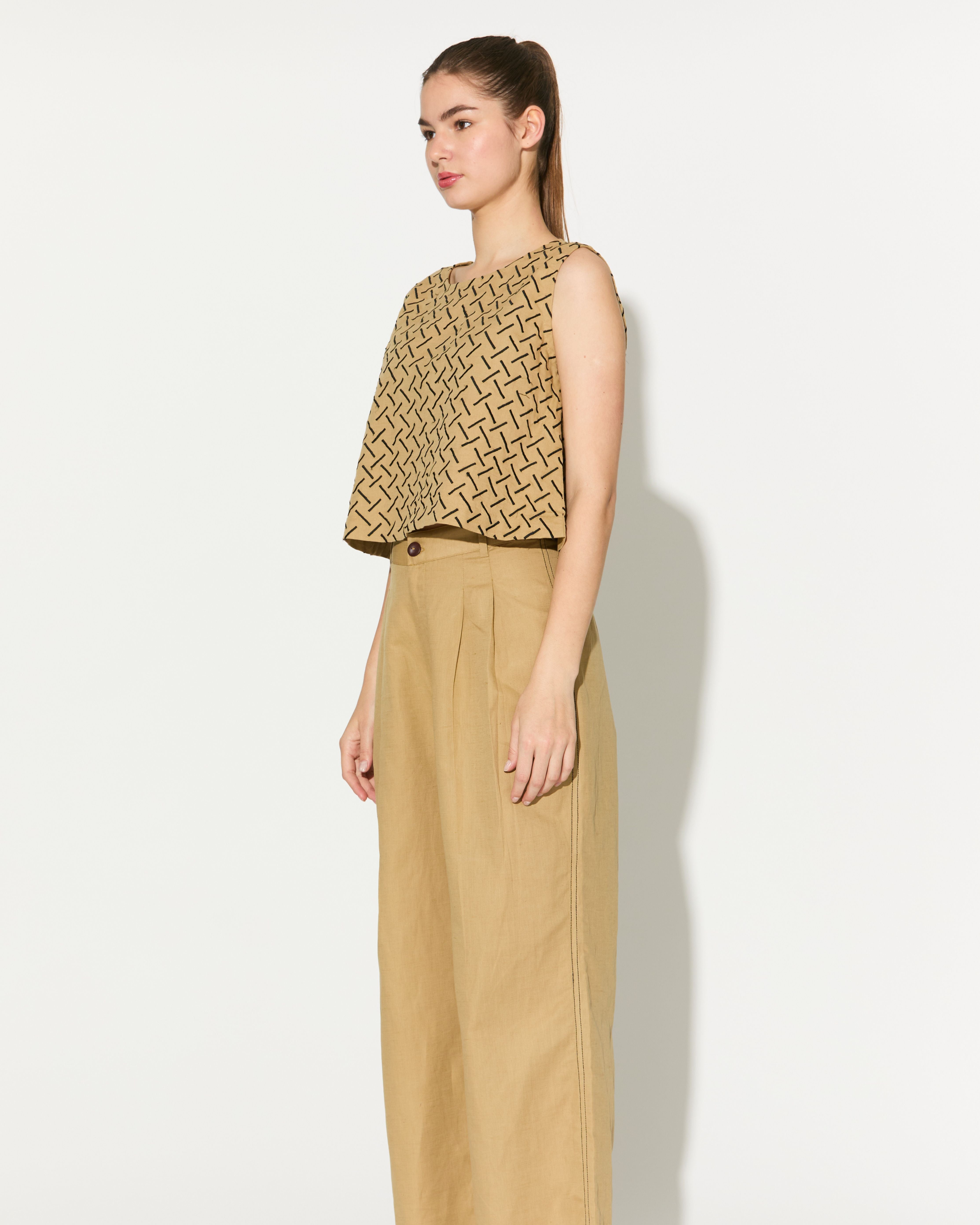 GOLDEN PLAIN PANTS