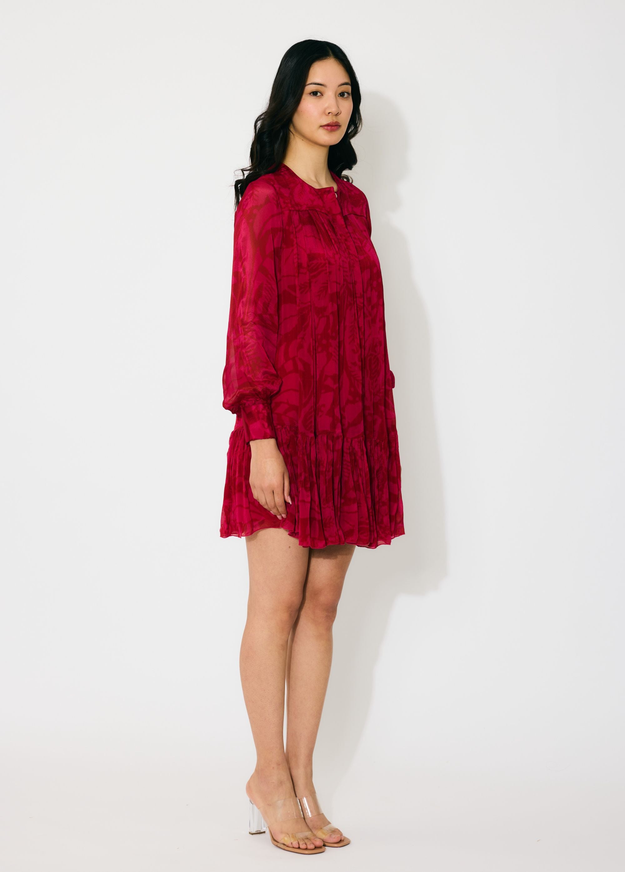 HOT PINK AND RED SHORT DRESS