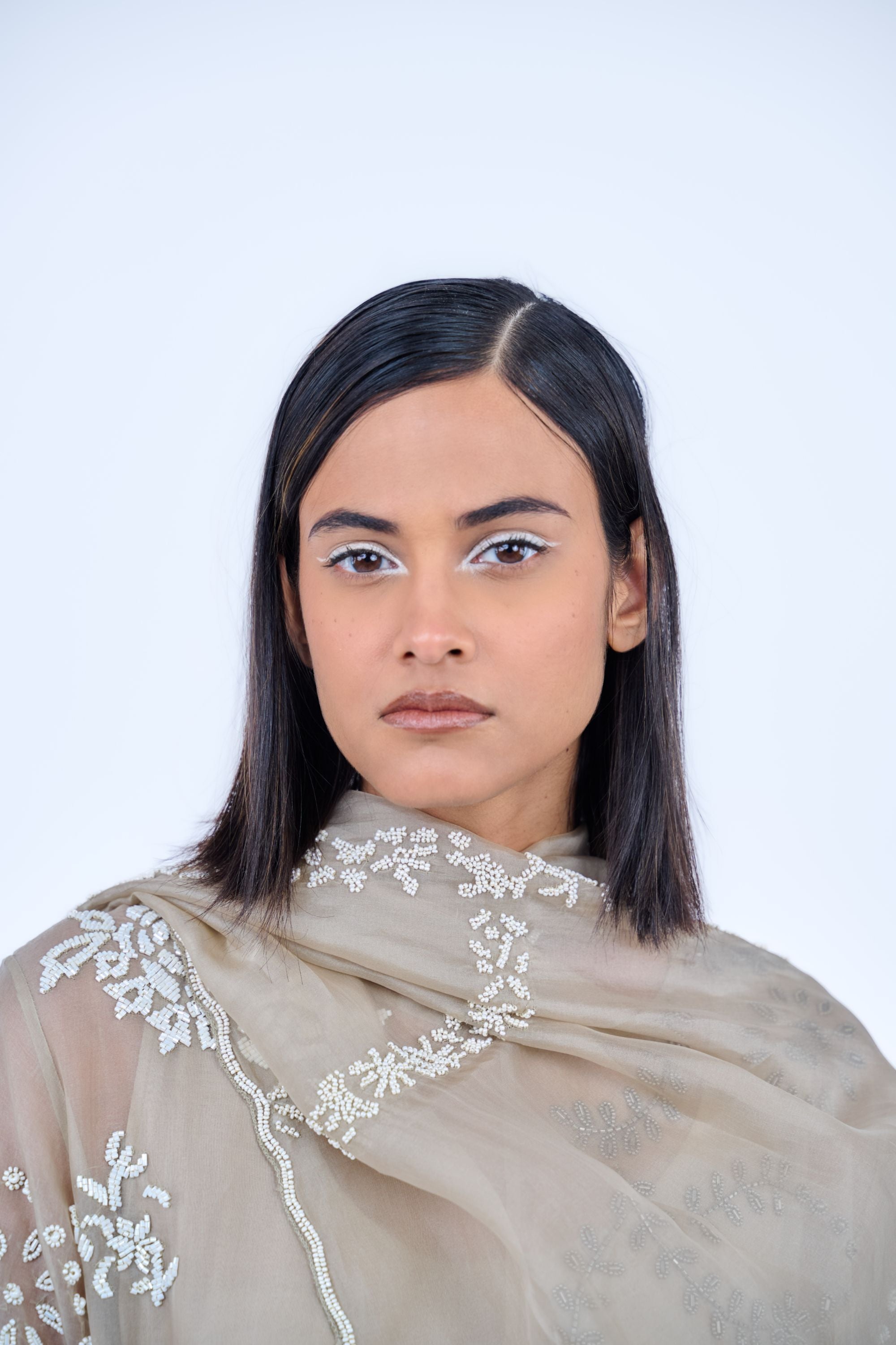 Natural Ec Silk Organza Dupatta