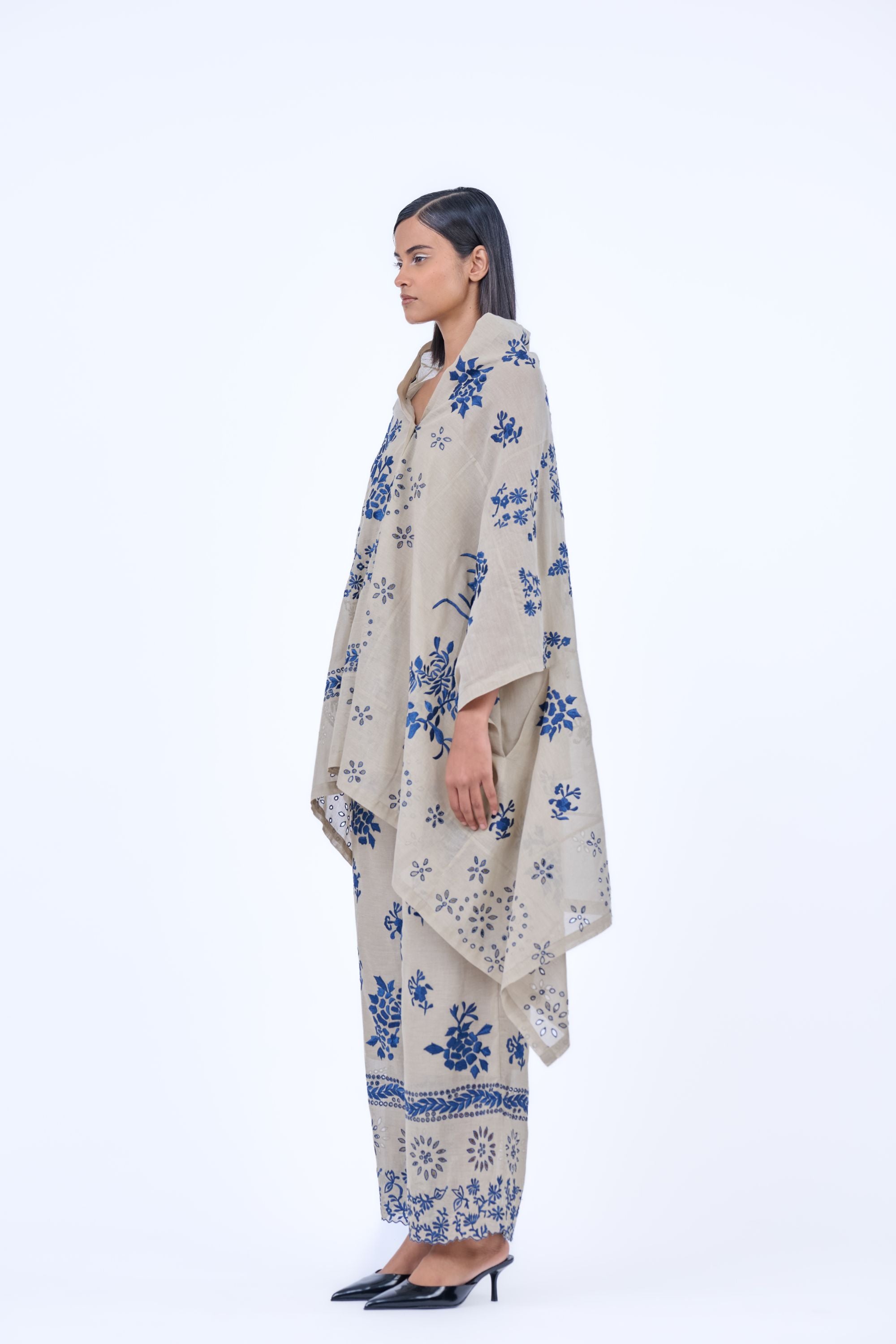 Natural Spc Handloom Cotton Cape