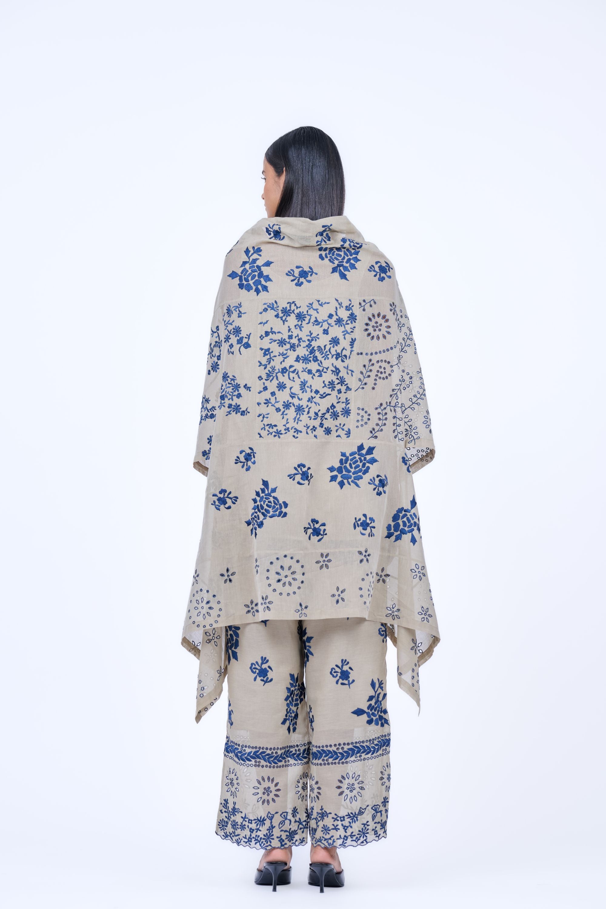 Natural Spc Handloom Cotton Cape