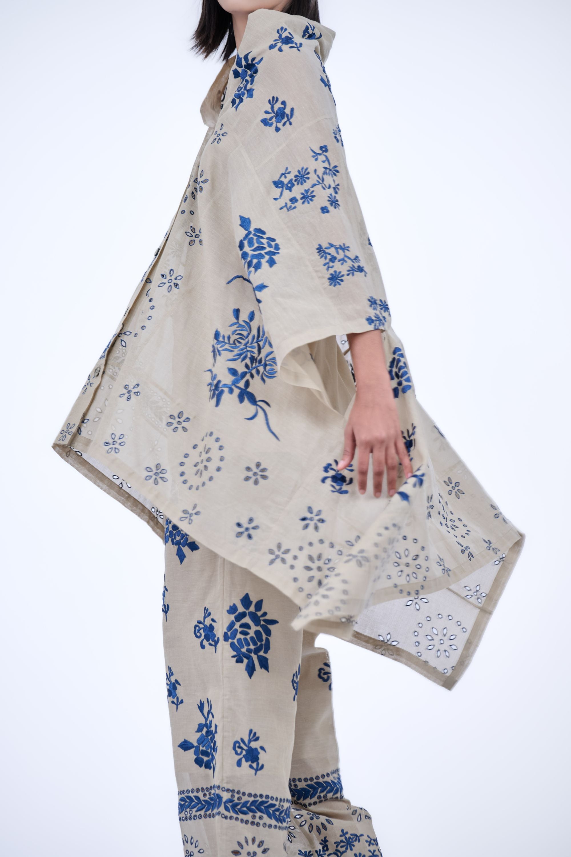 Natural Spc Handloom Cotton Cape