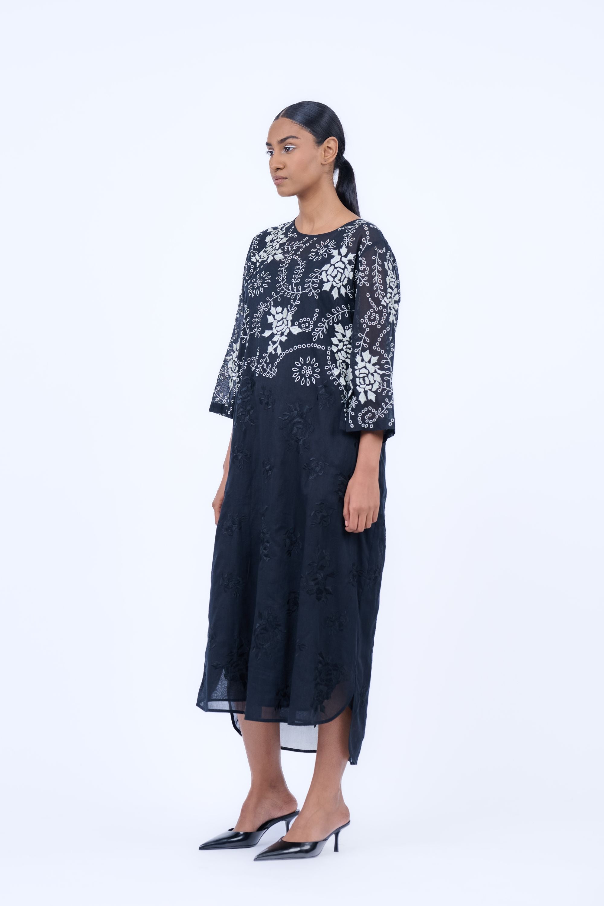 Black Blk Ec Handloom Cotton Dress
