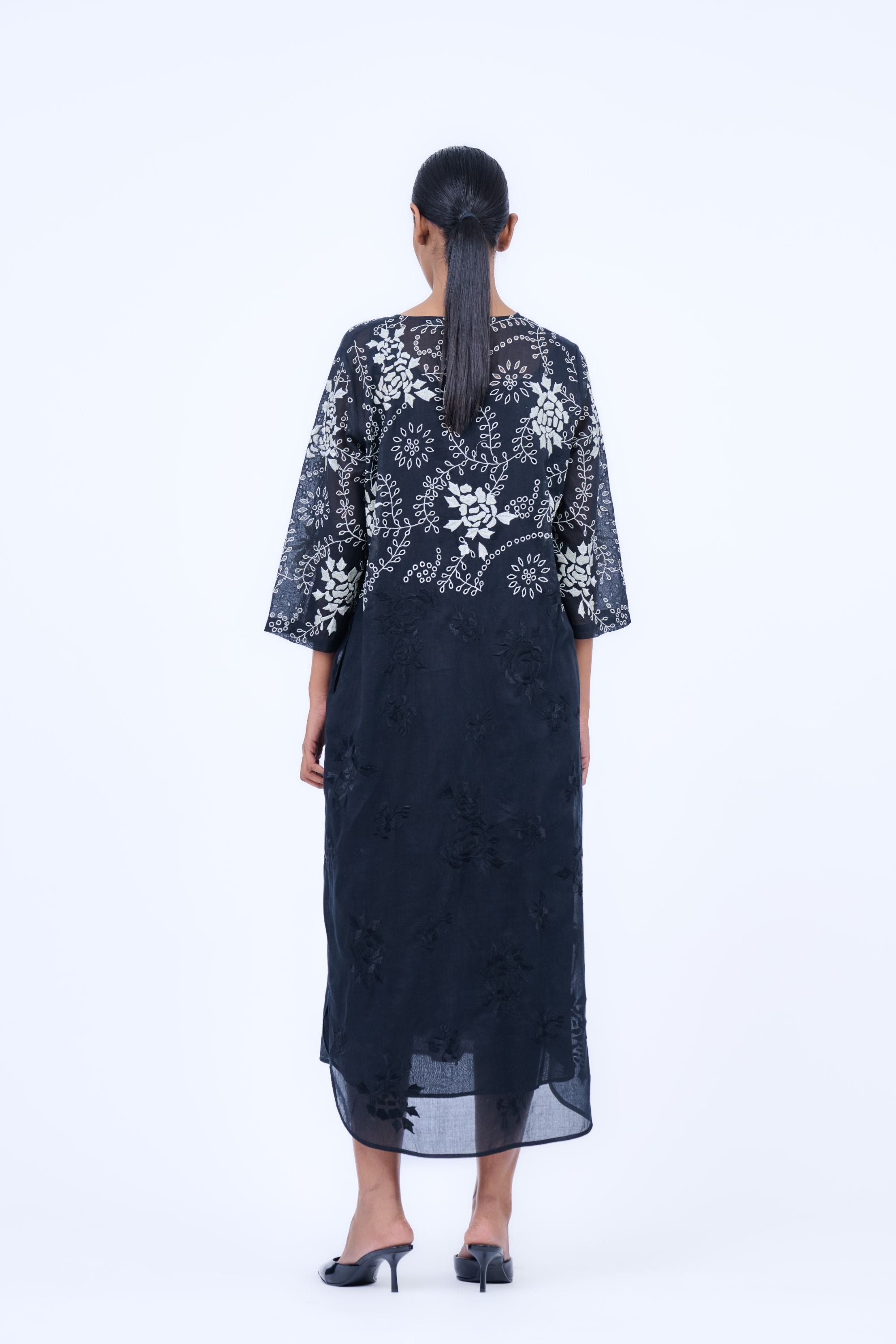 Black Blk Ec Handloom Cotton Dress