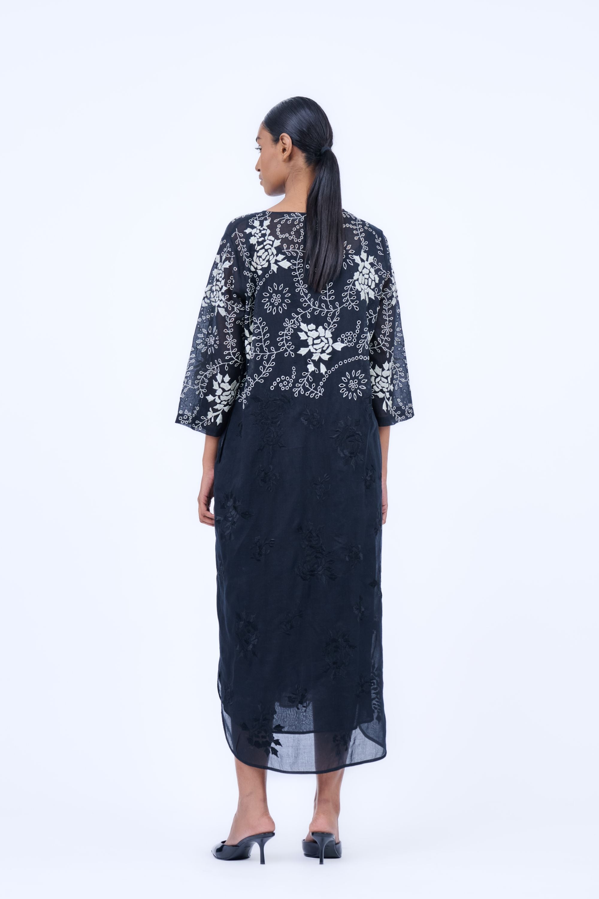 Black Blk Ec Handloom Cotton Dress
