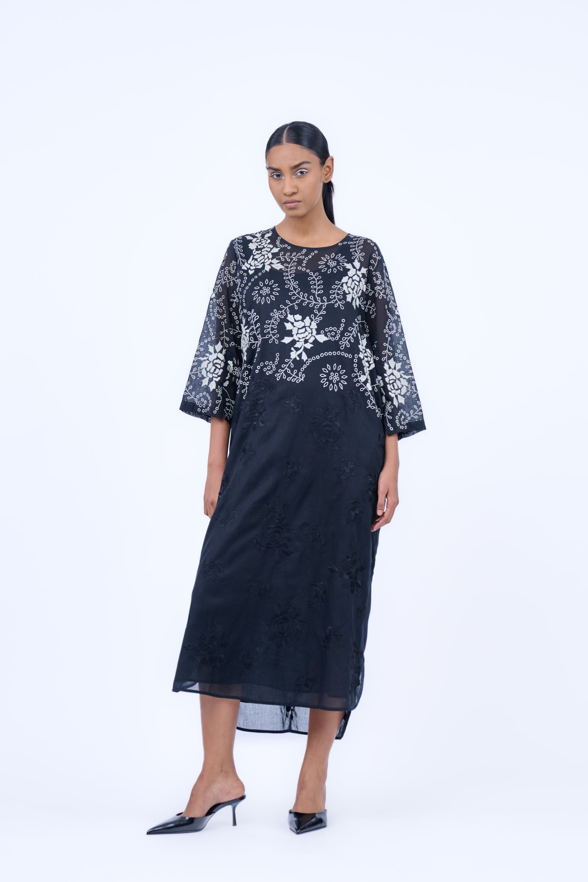 Black Blk Ec Handloom Cotton Dress