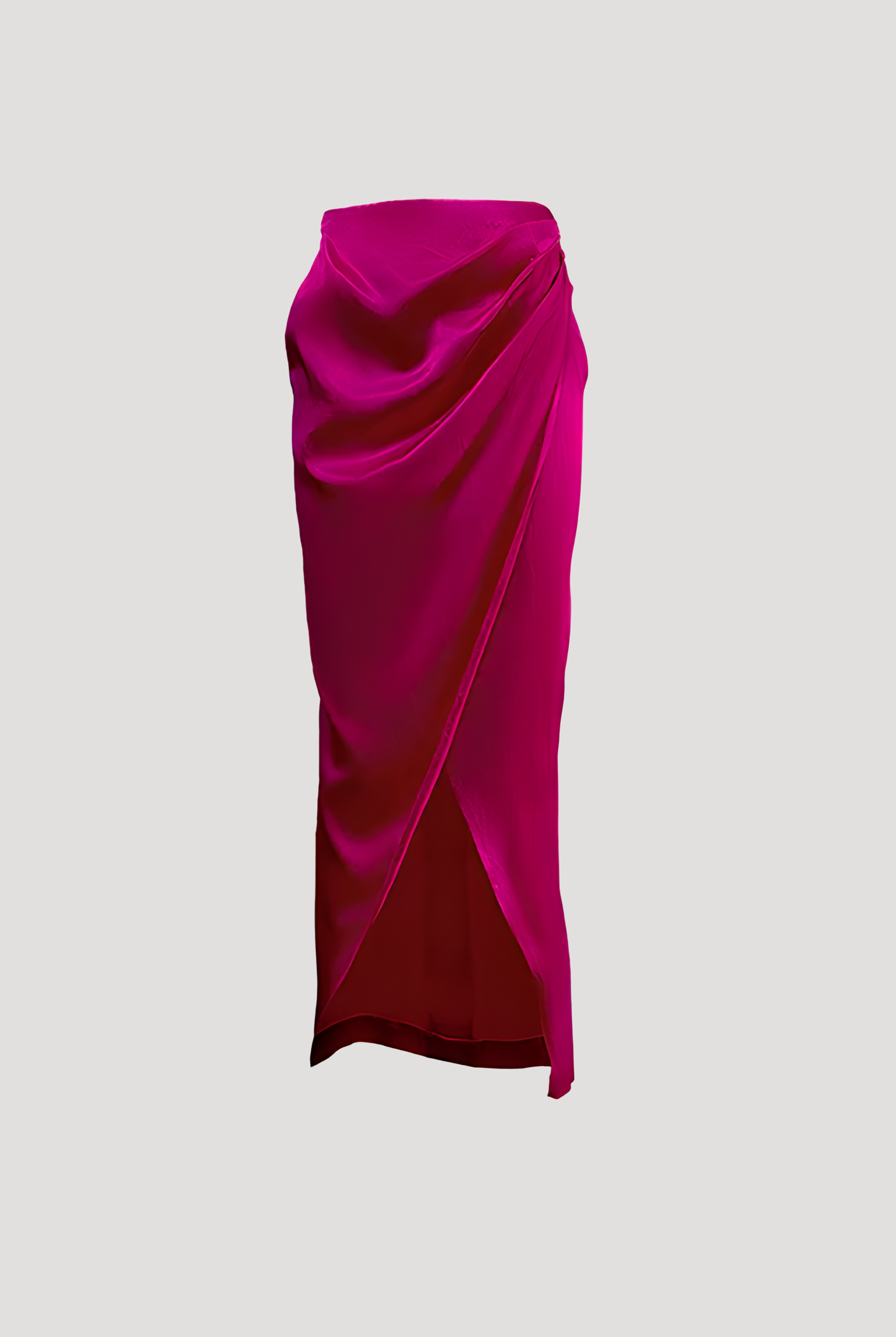 Carapace Overlap Skirt in Hot Pink
