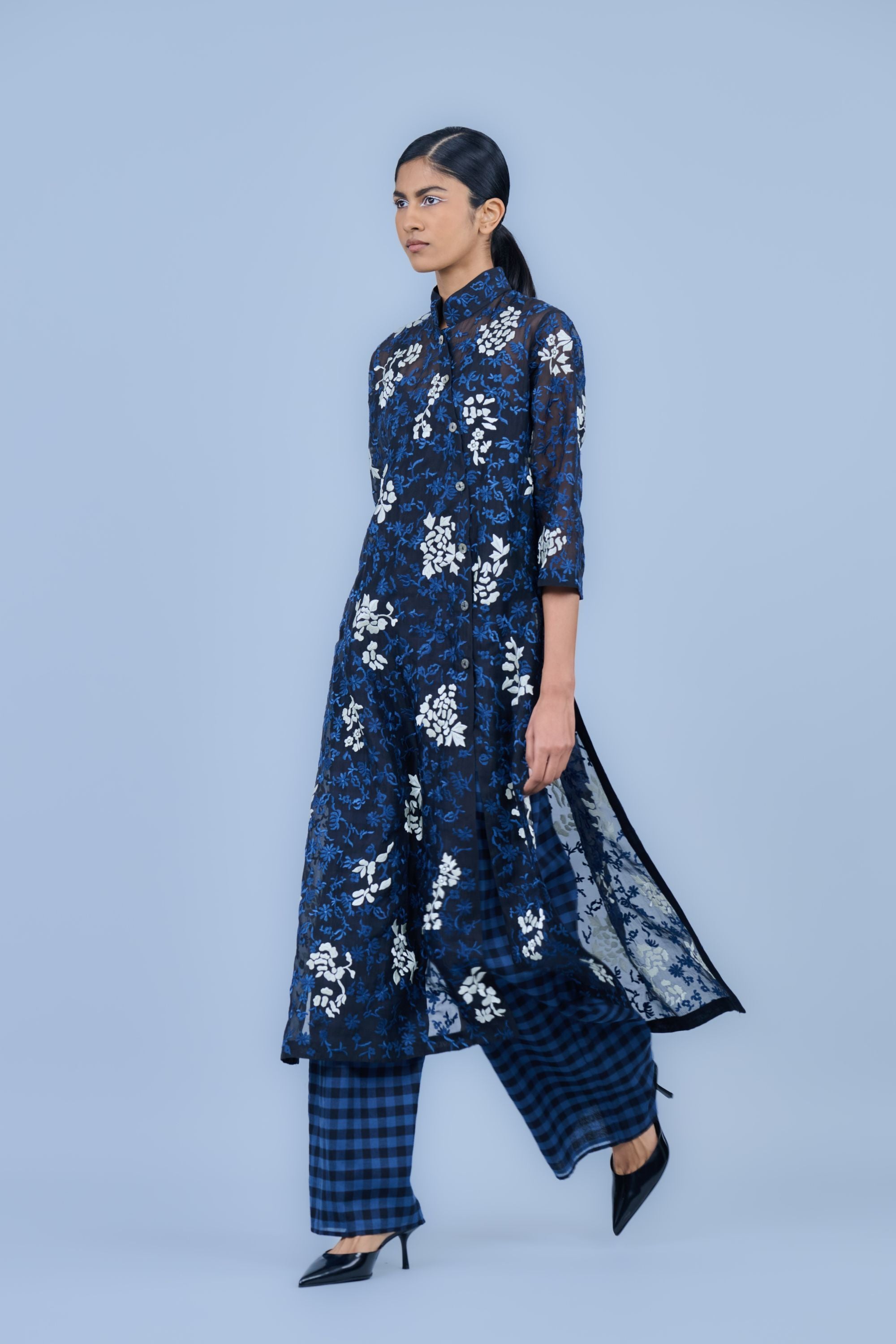 Space Yarn Dyed Cotton Pant