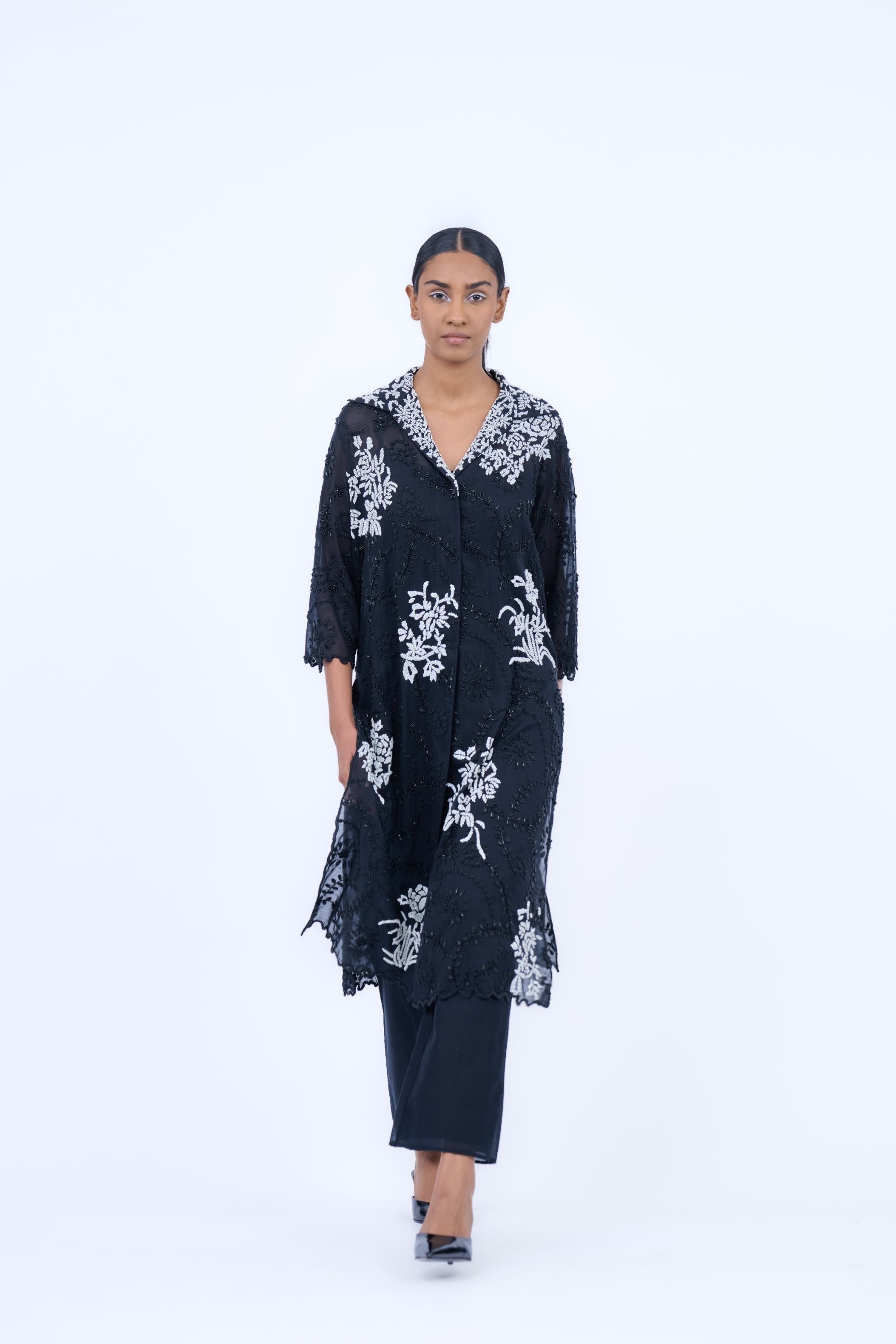 Black Blk Ec Handloom Cotton Shirt