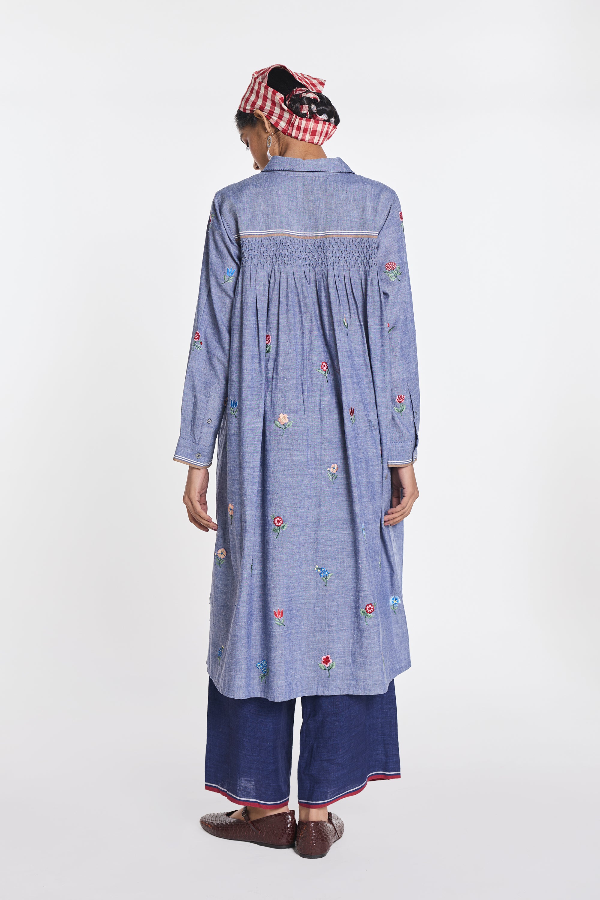 Hydrangca Embroidered Tunic