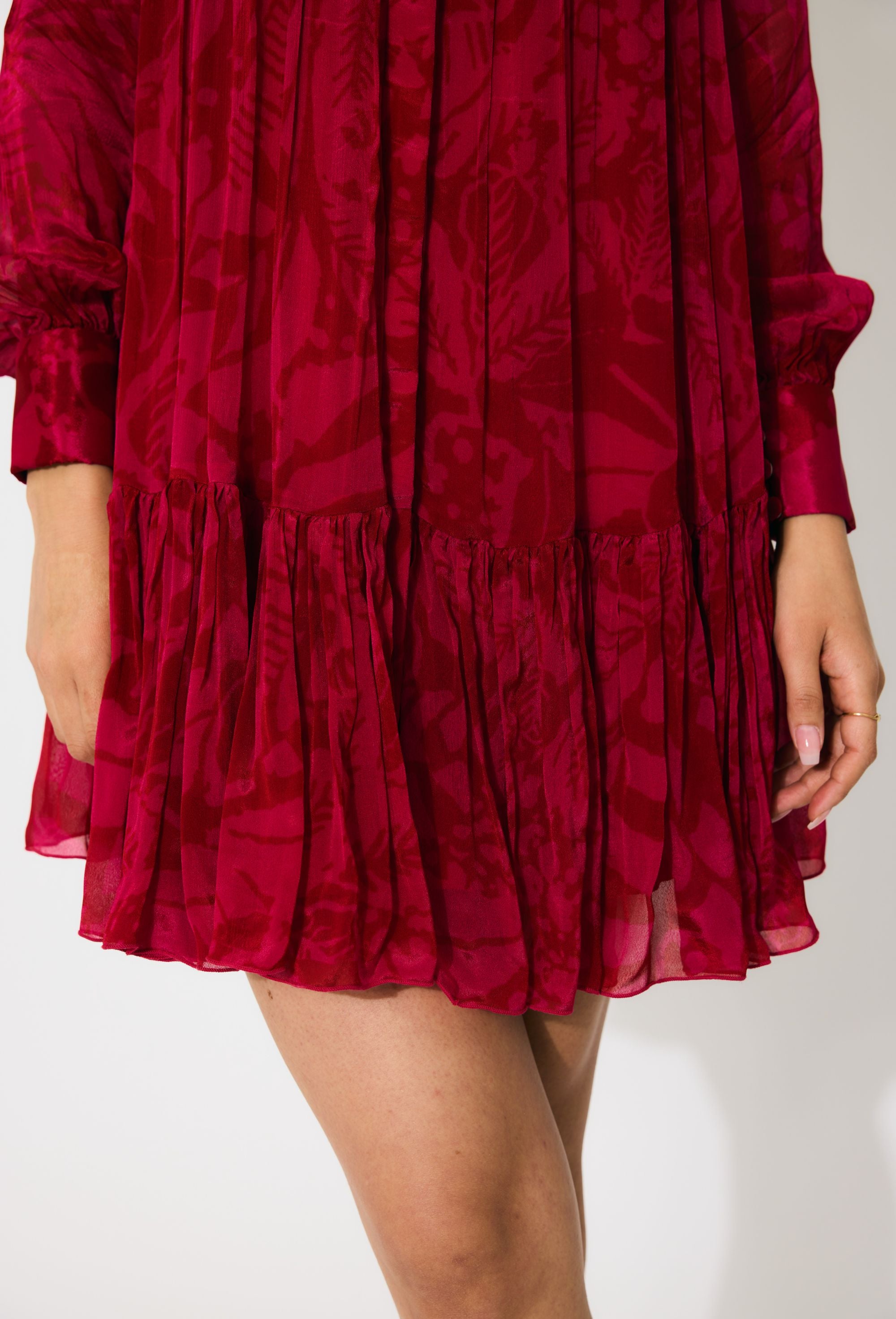 HOT PINK AND RED SHORT DRESS