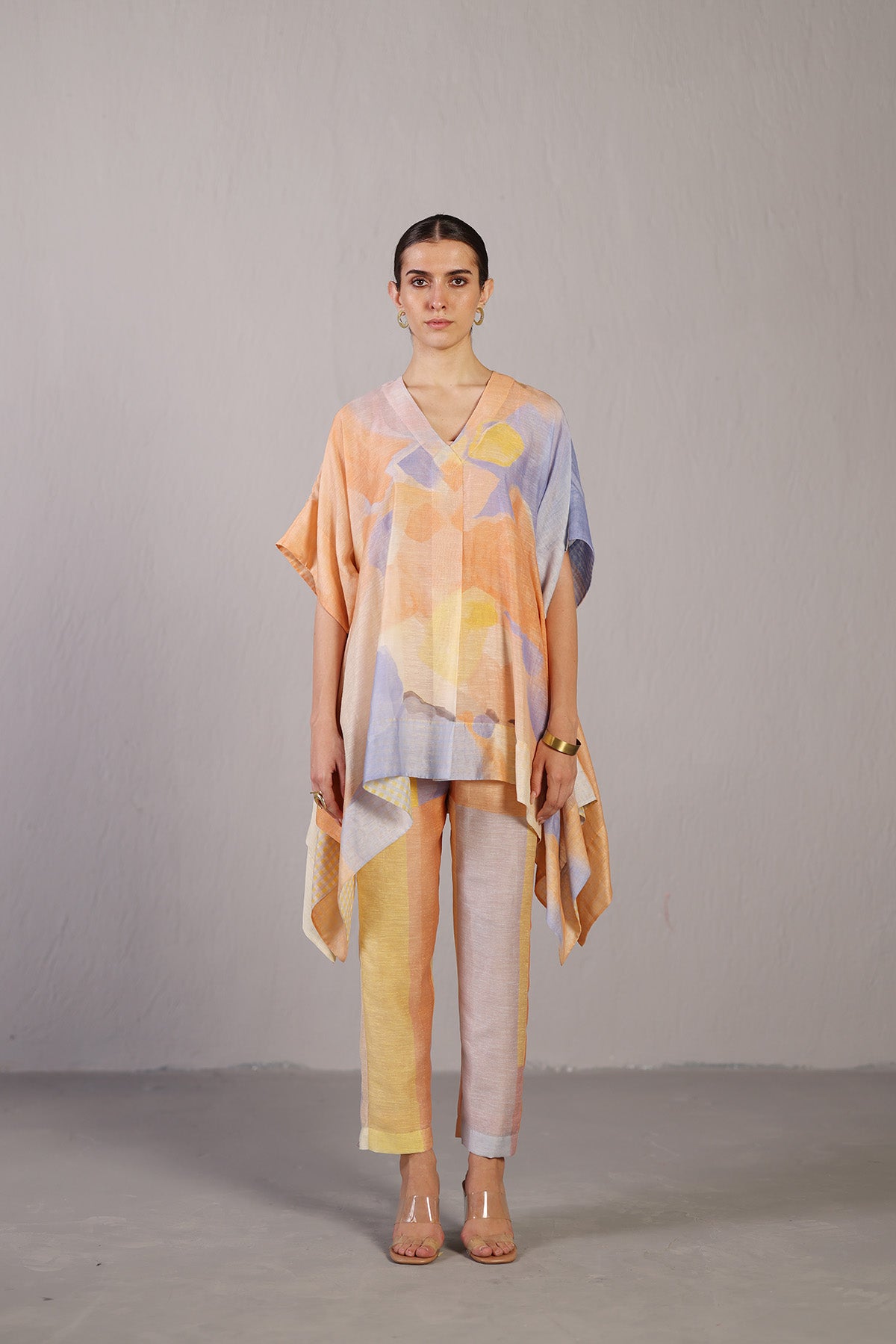 Candy Floss soft blue & orange co-ord set