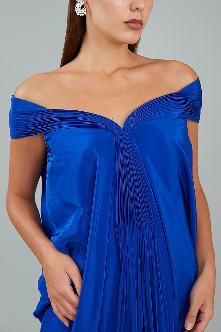 Blue Chiffon Gown