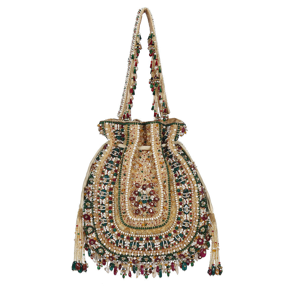 AMARA POTLI SUBLIME PASTEL MULTI WITH HANDLE