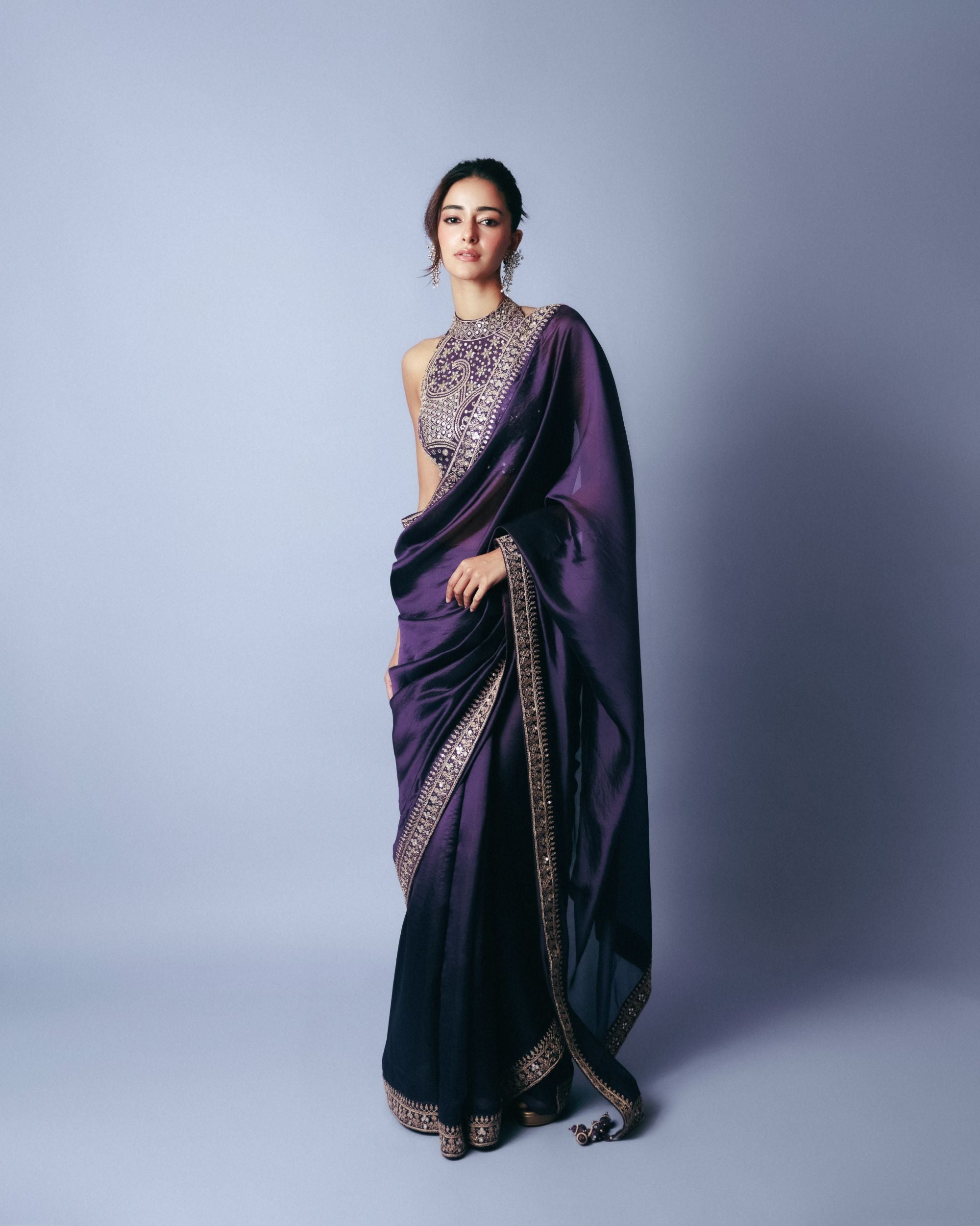 ANANYA PANDAY IN CLASSIC SAREE SET