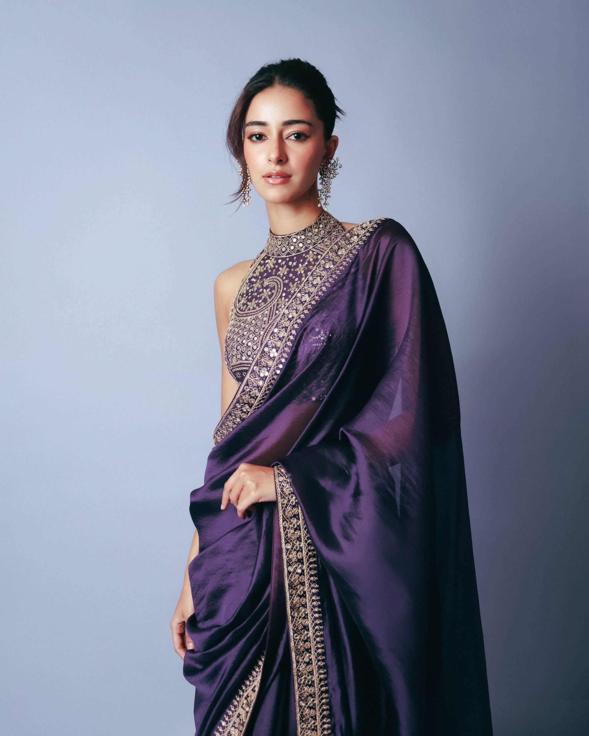 ANANYA PANDAY IN CLASSIC SAREE SET