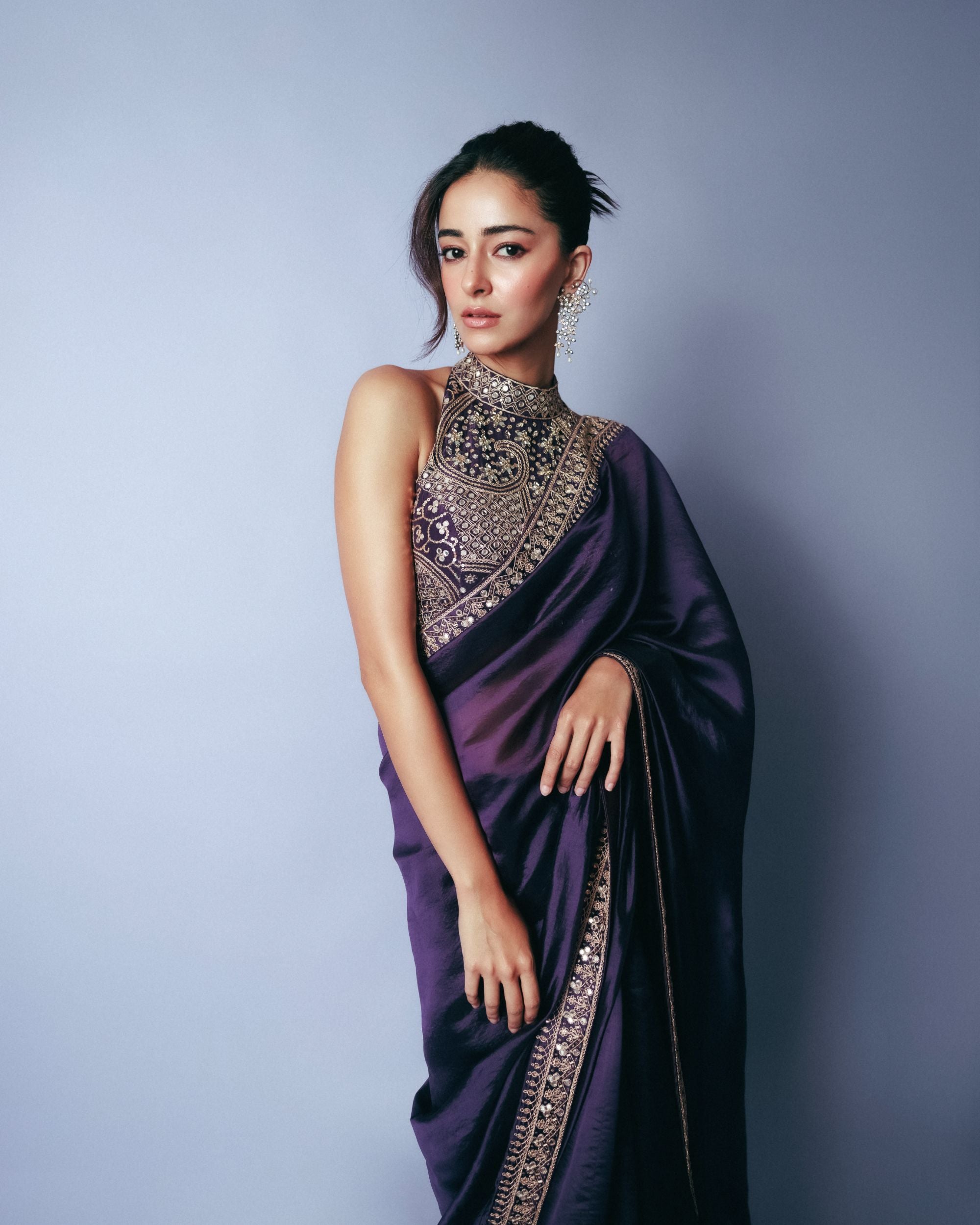 ANANYA PANDAY IN CLASSIC SAREE SET