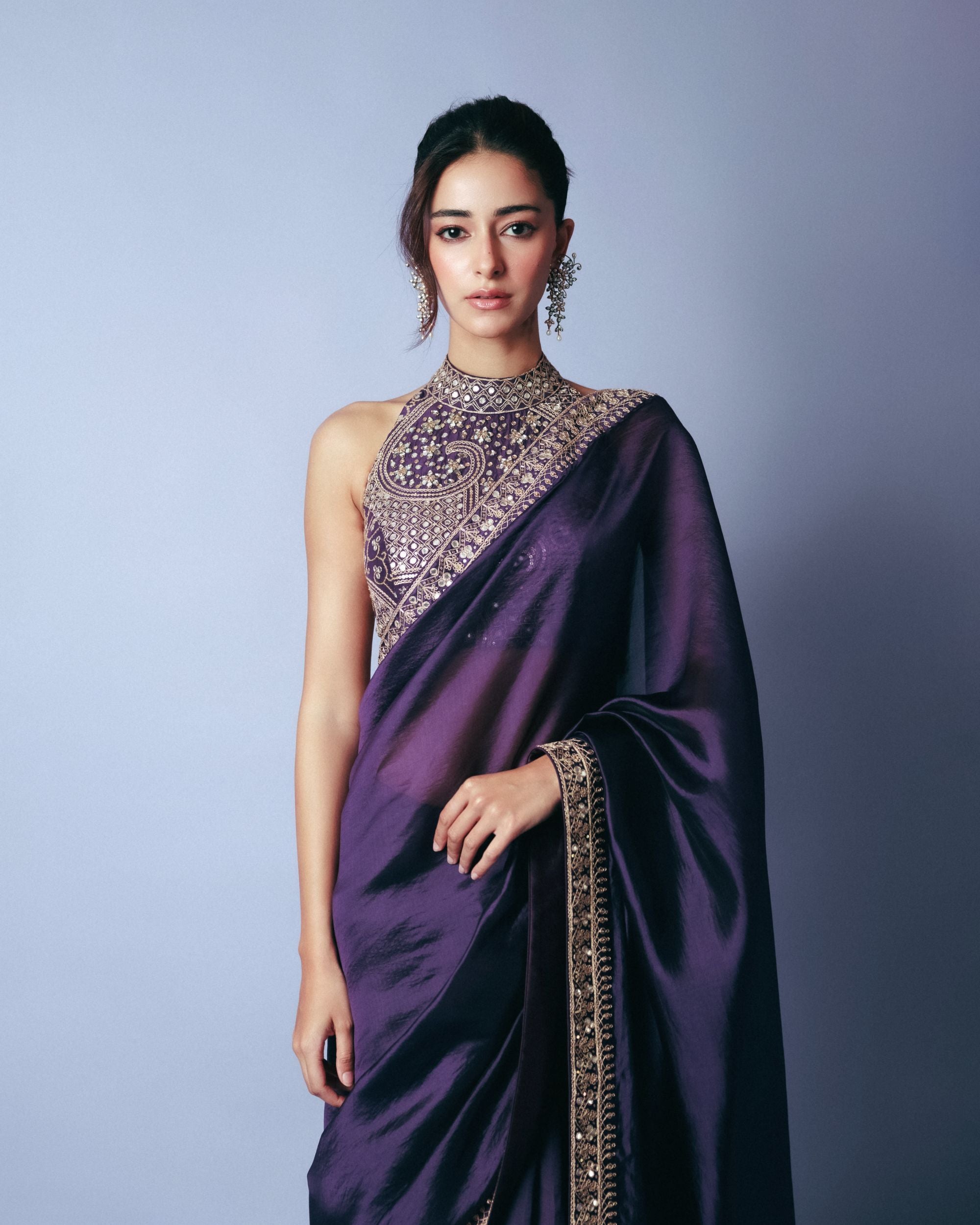 ANANYA PANDAY IN CLASSIC SAREE SET